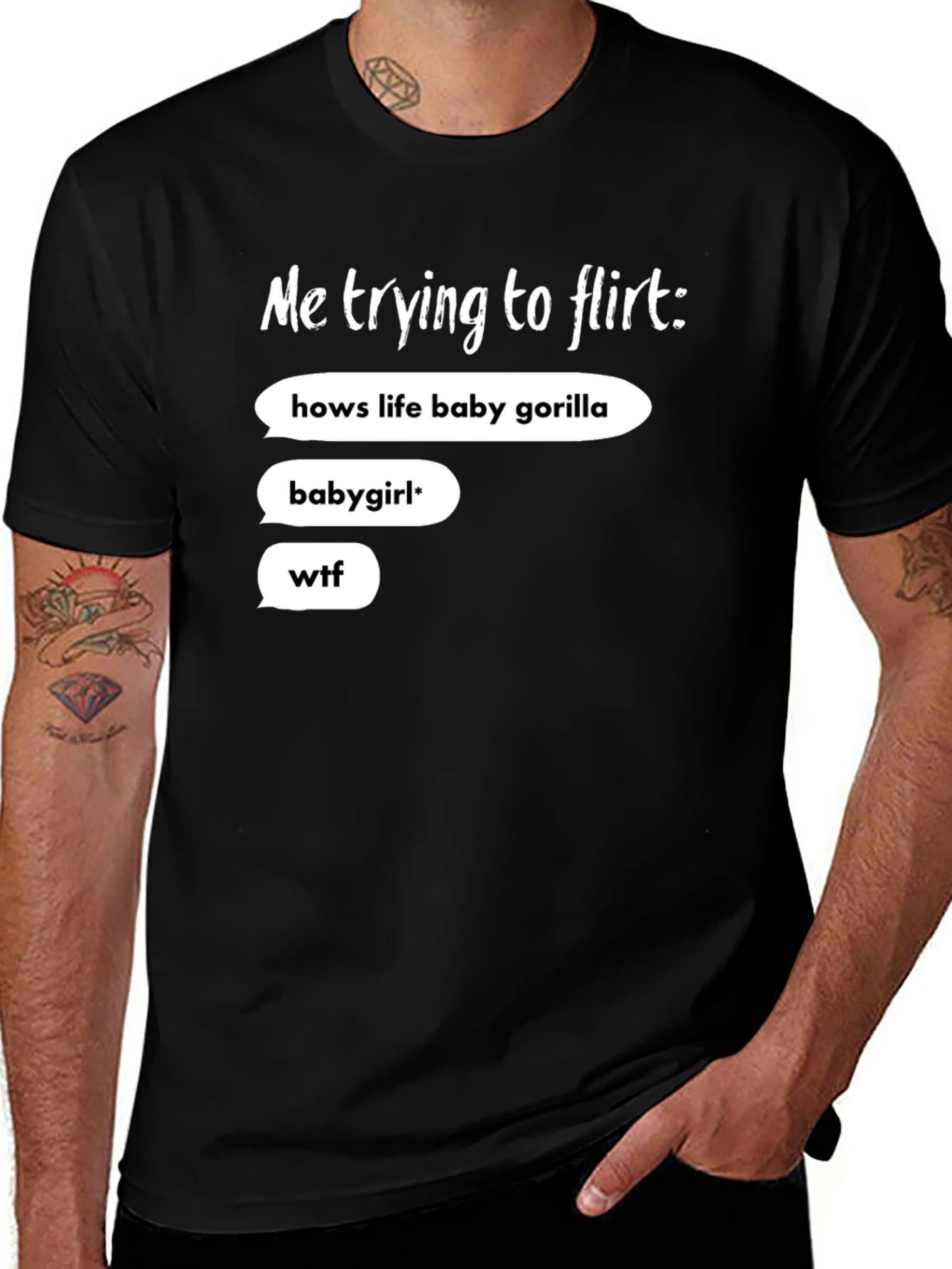 Variant 18 of Me Trying To Flirt Funny Graphic Tee