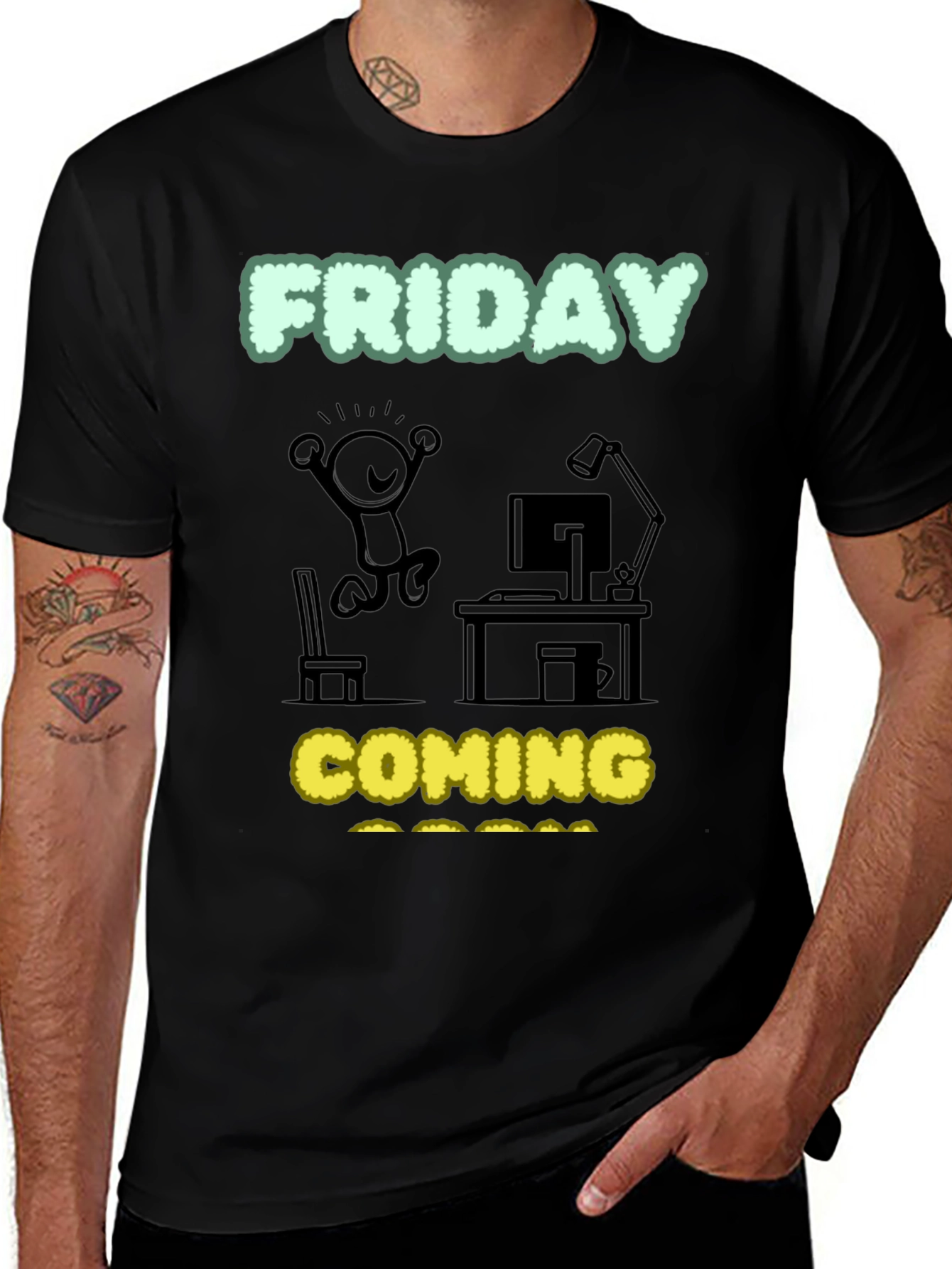 Variant 19 of Friday Coming T-Shirt