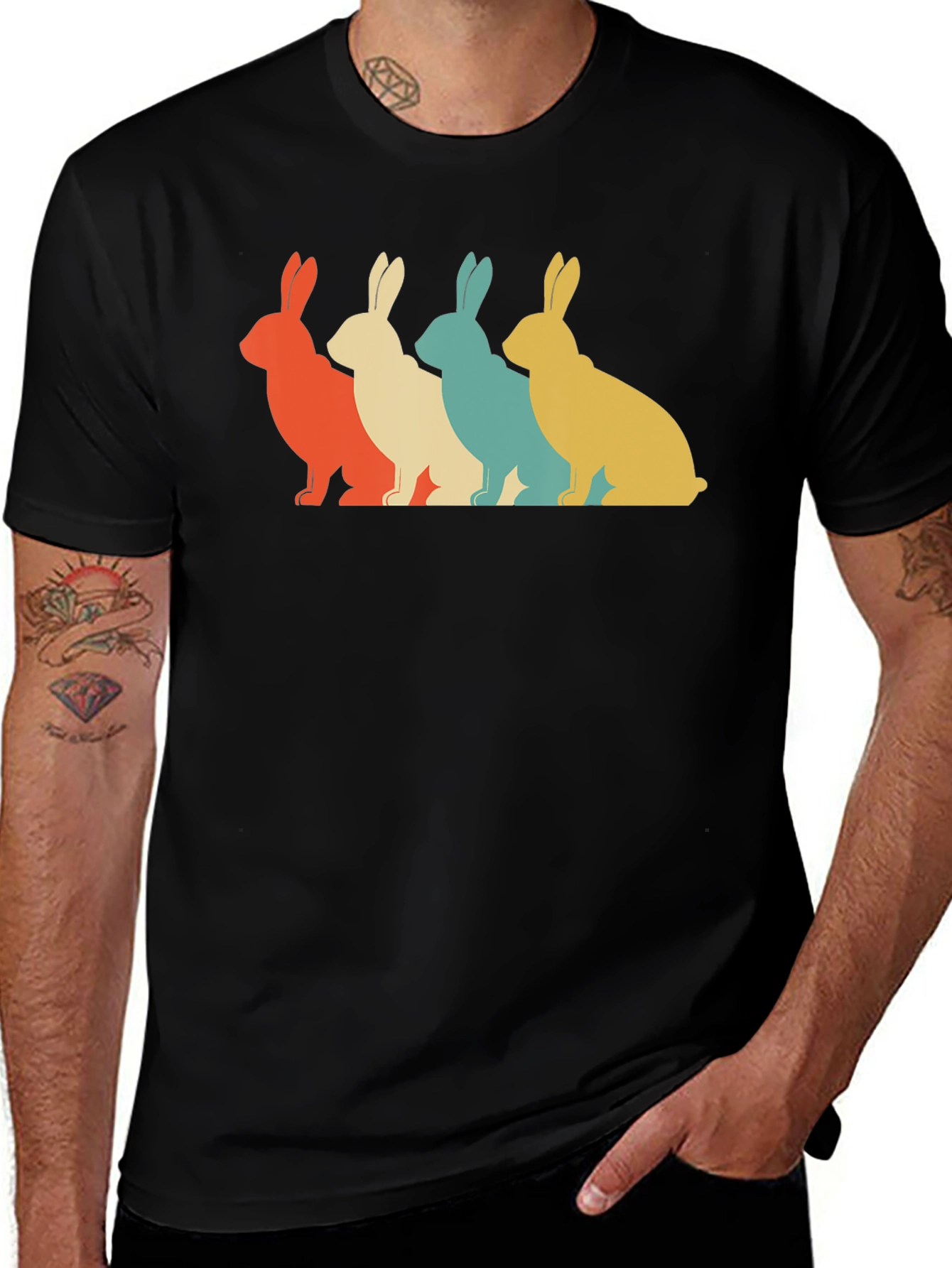 Variant 27 of Retro Rabbit Graphic Tee