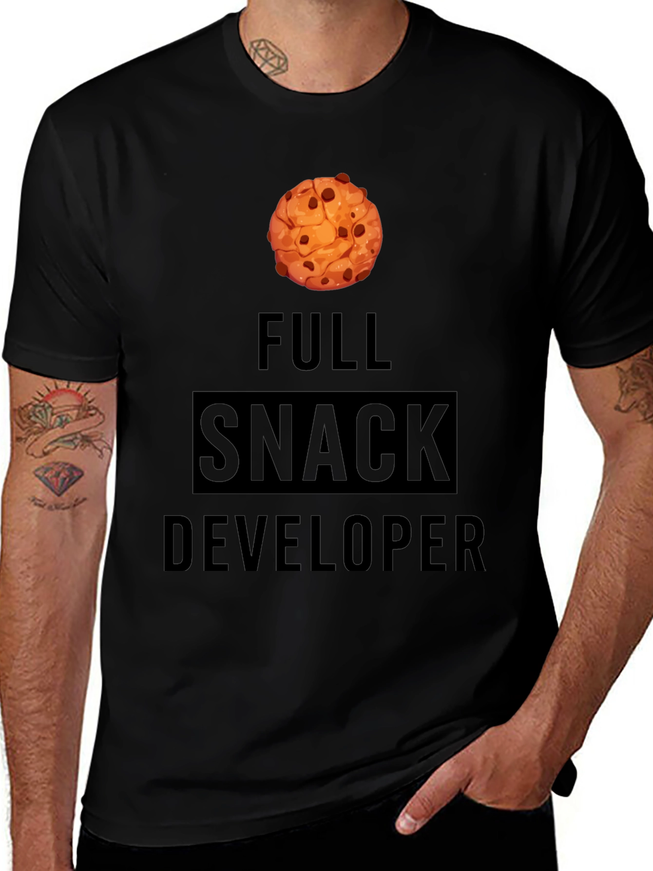 Variant 12 of Full Snack Developer T-Shirt - Novelty Design