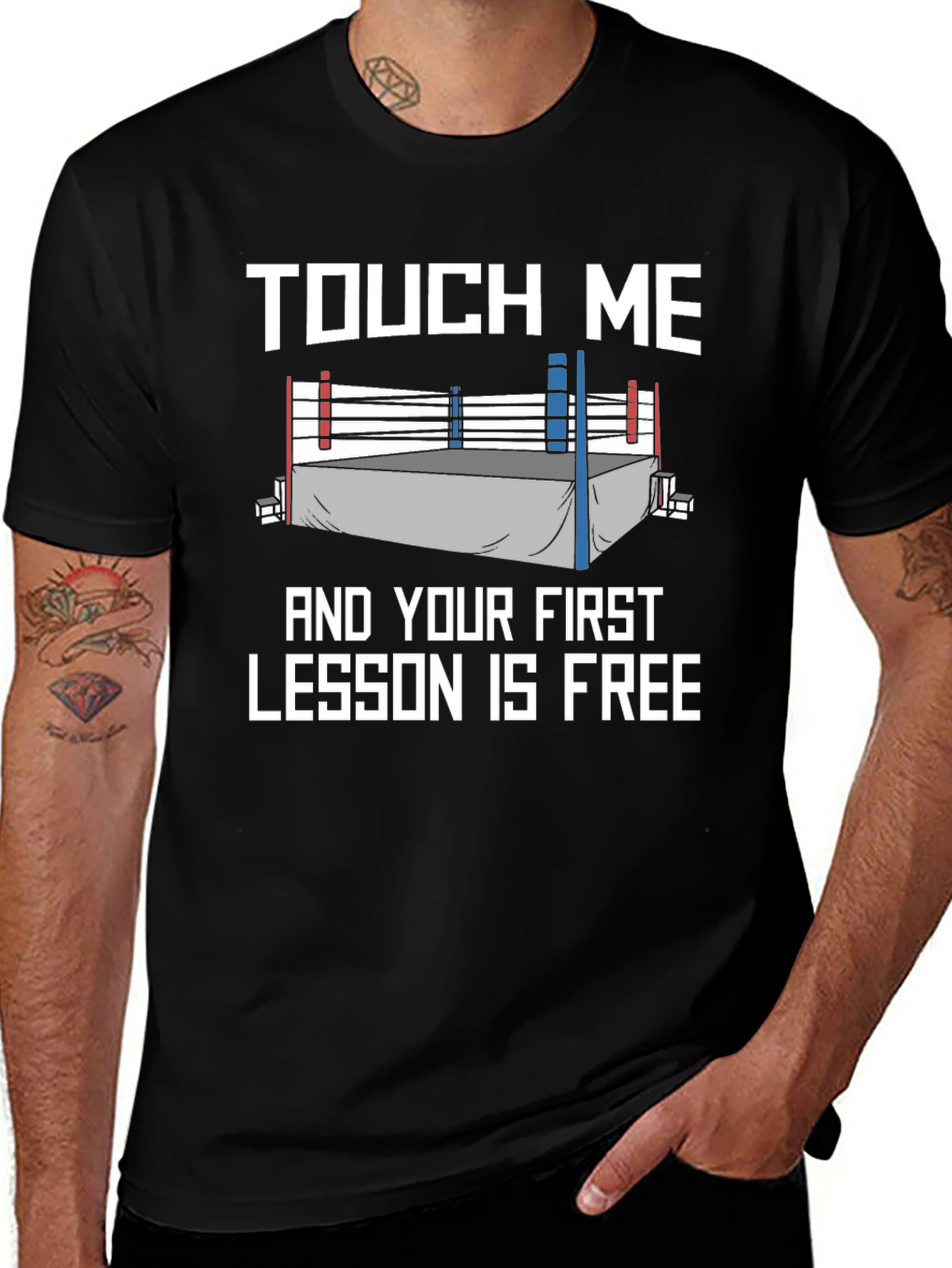 Variant 23 of Touch Me Funny Boxing Lesson T-Shirt