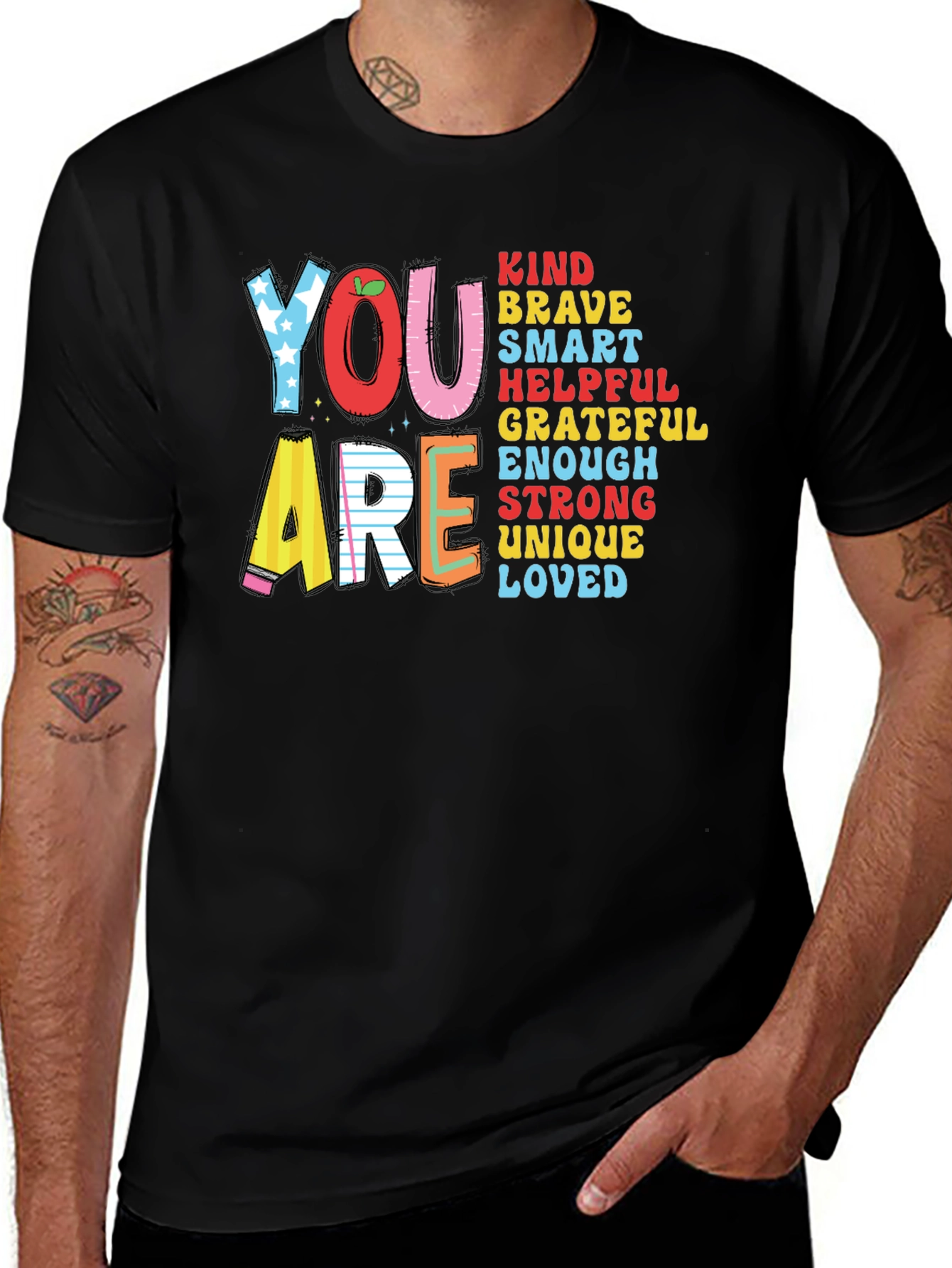 You Are Kind Brave Smart Teacher T-Shirt