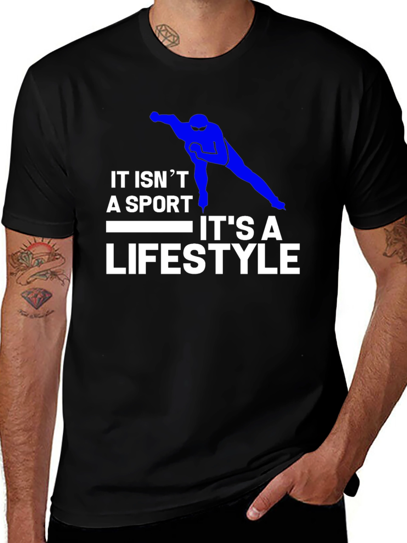 Variant 20 of It's a Lifestyle Speed Skating T-Shirt