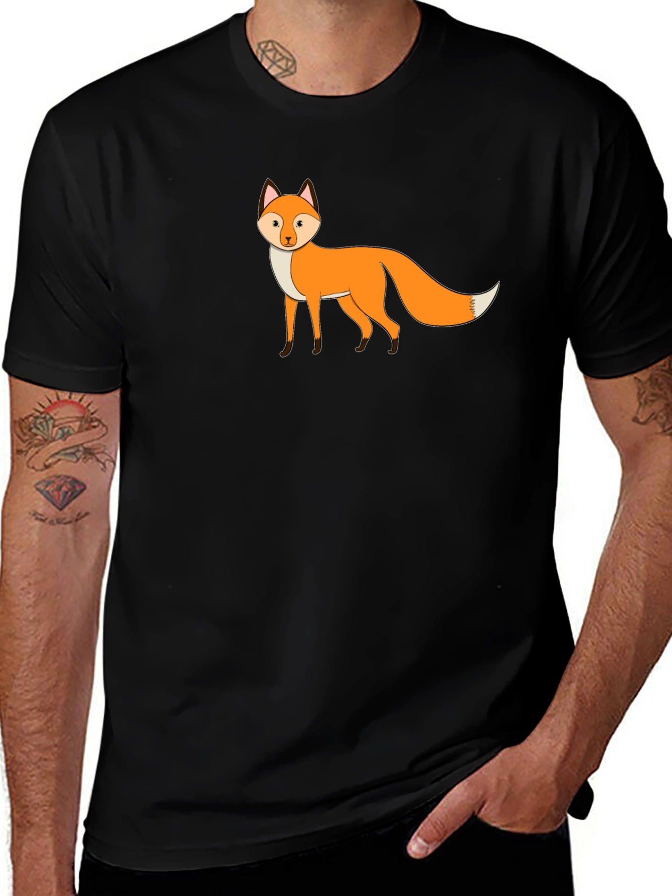 Variant 24 of Fox Graphic Black T-Shirt