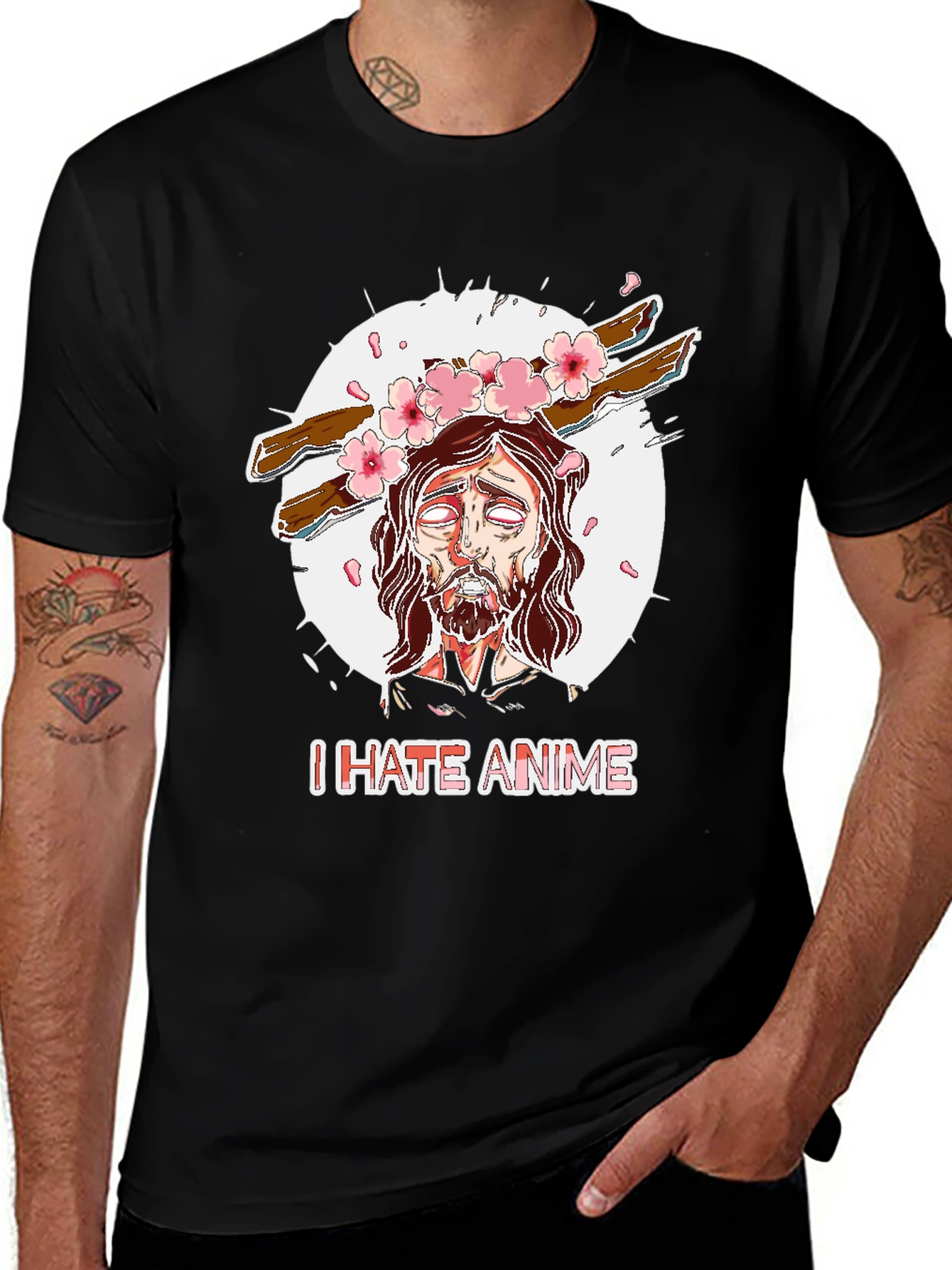 Variant 19 of I Hate Anime Graphic Tee