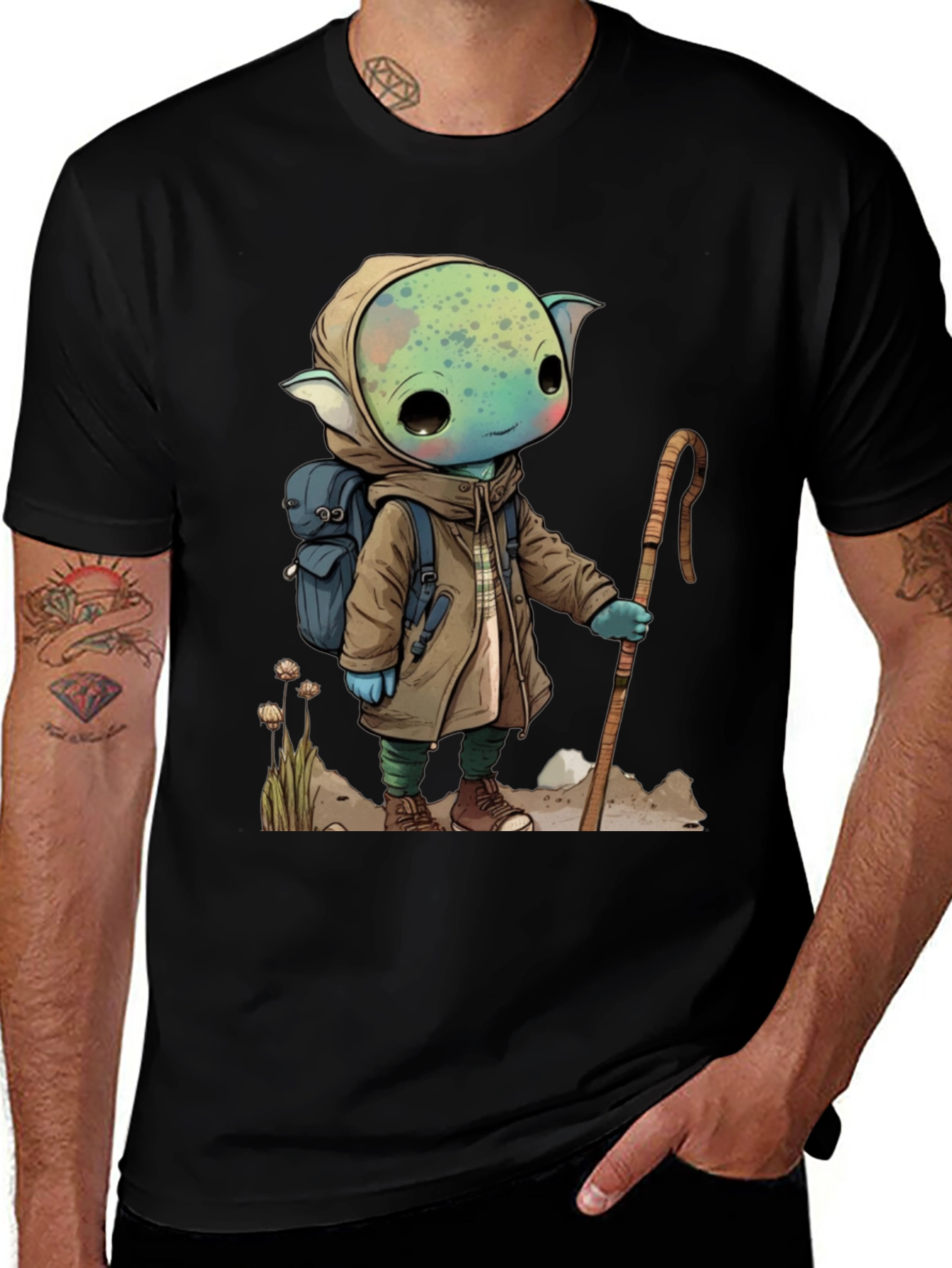 Variant 22 of Cartoon Adventurer Graphic Tee