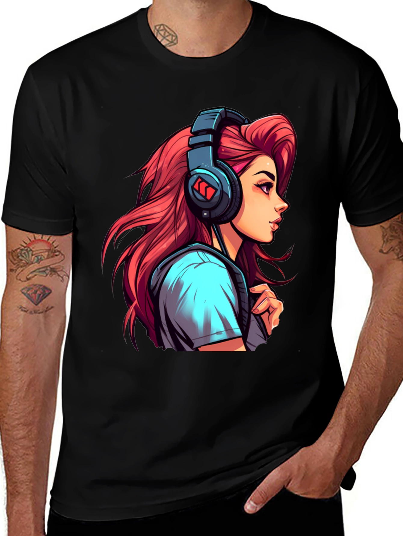 Variant 6 of Gamer Girl Graphic Tee - Premium Cotton Blend