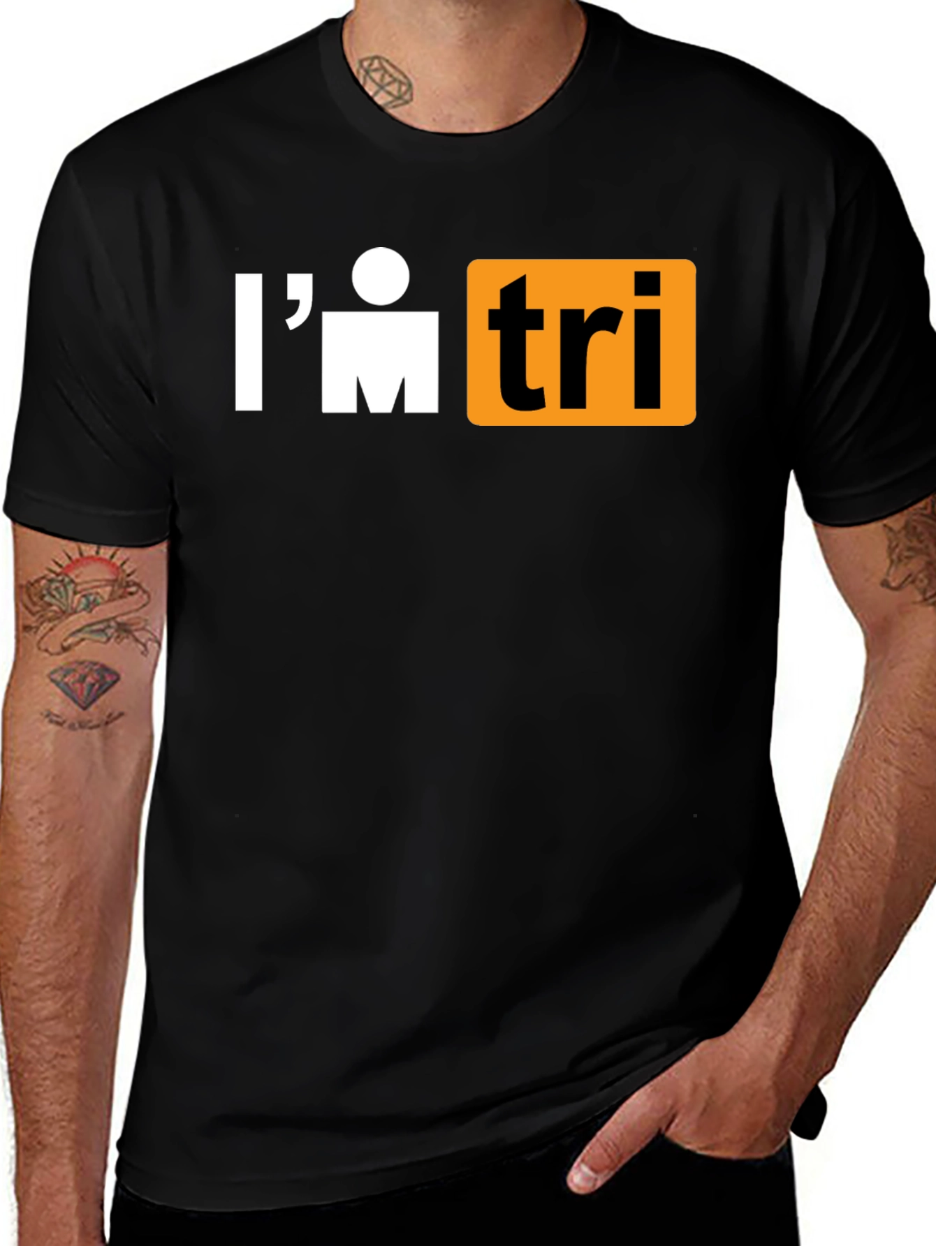 Variant 27 of I'm Tri Funny Triathlon T-Shirt