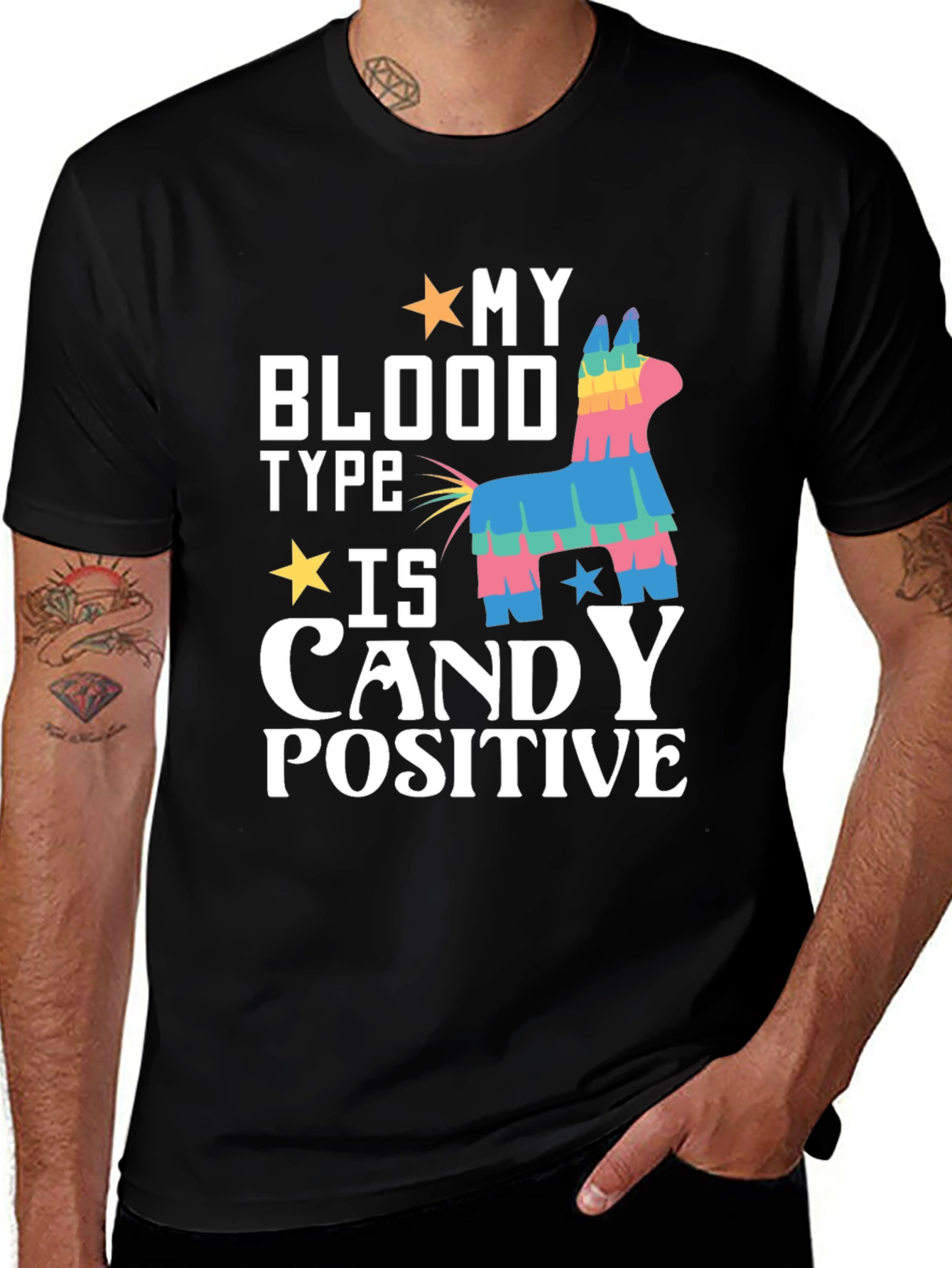 Variant 15 of My Blood Type Is Candy Positive T-Shirt