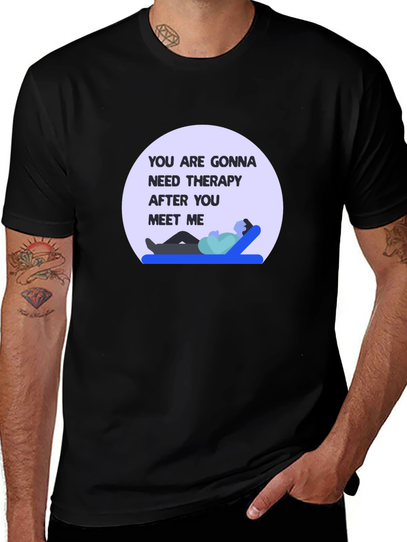 Variant 18 of Therapy Humor Graphic Tee