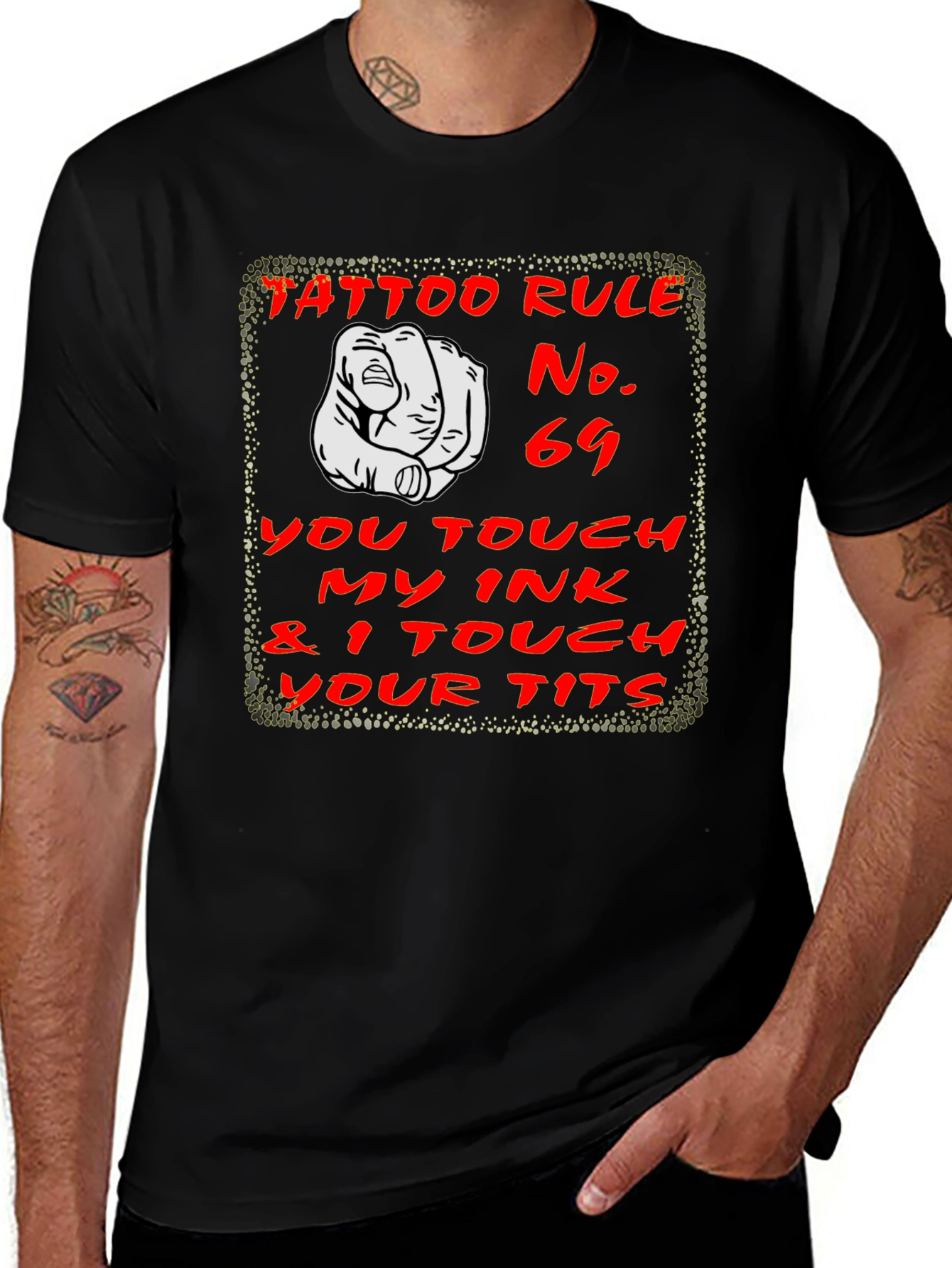 Variant 13 of Tattoo Rule No. 69 Graphic T-Shirt