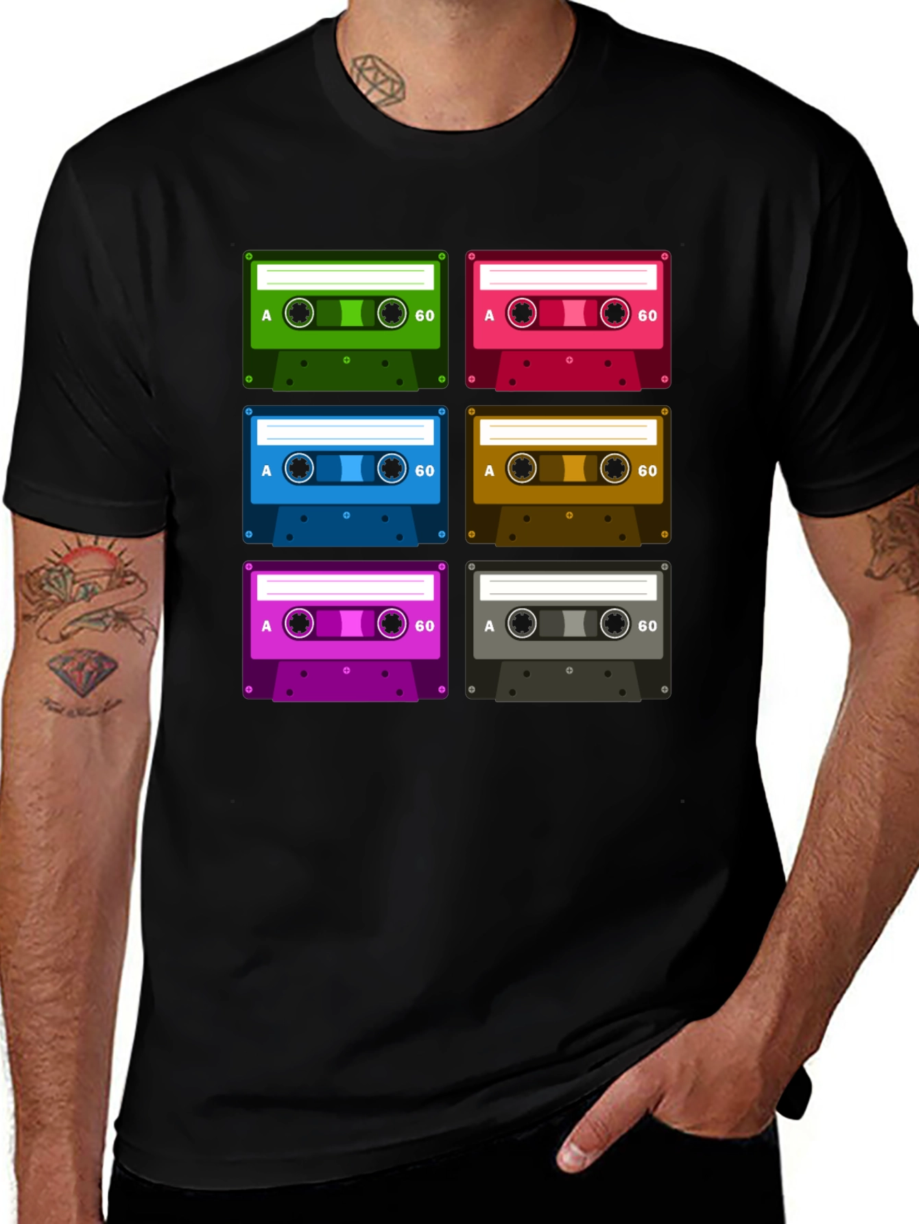Variant 10 of Retro Cassette Tape T-Shirt