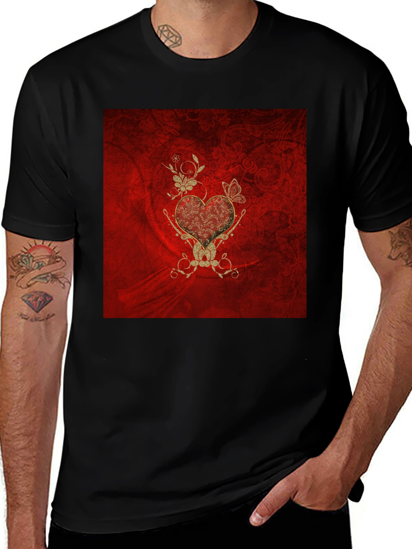 Variant 30 of Ornate Heart Graphic Tee