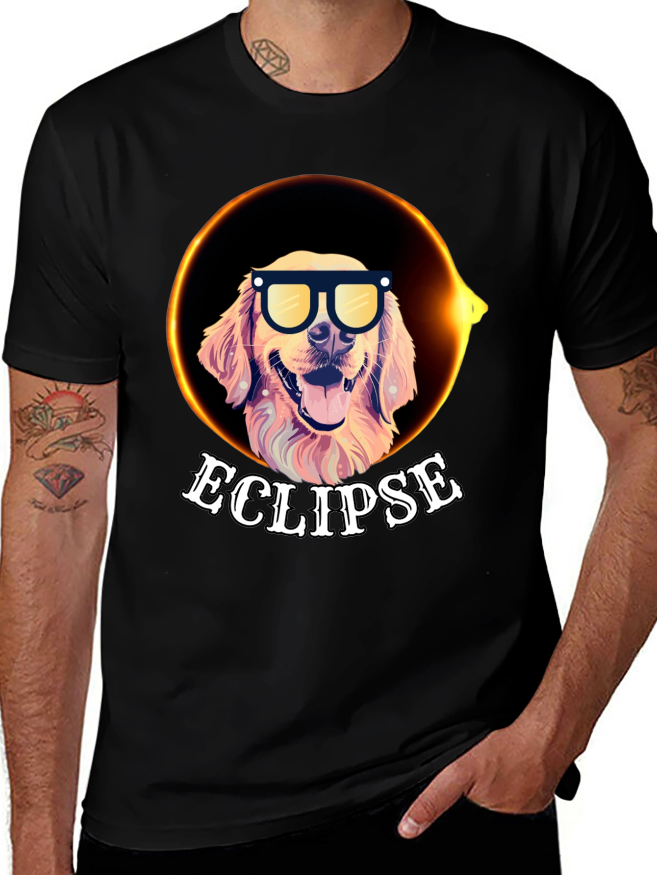 Variant 17 of Eclipse Dog T-Shirt