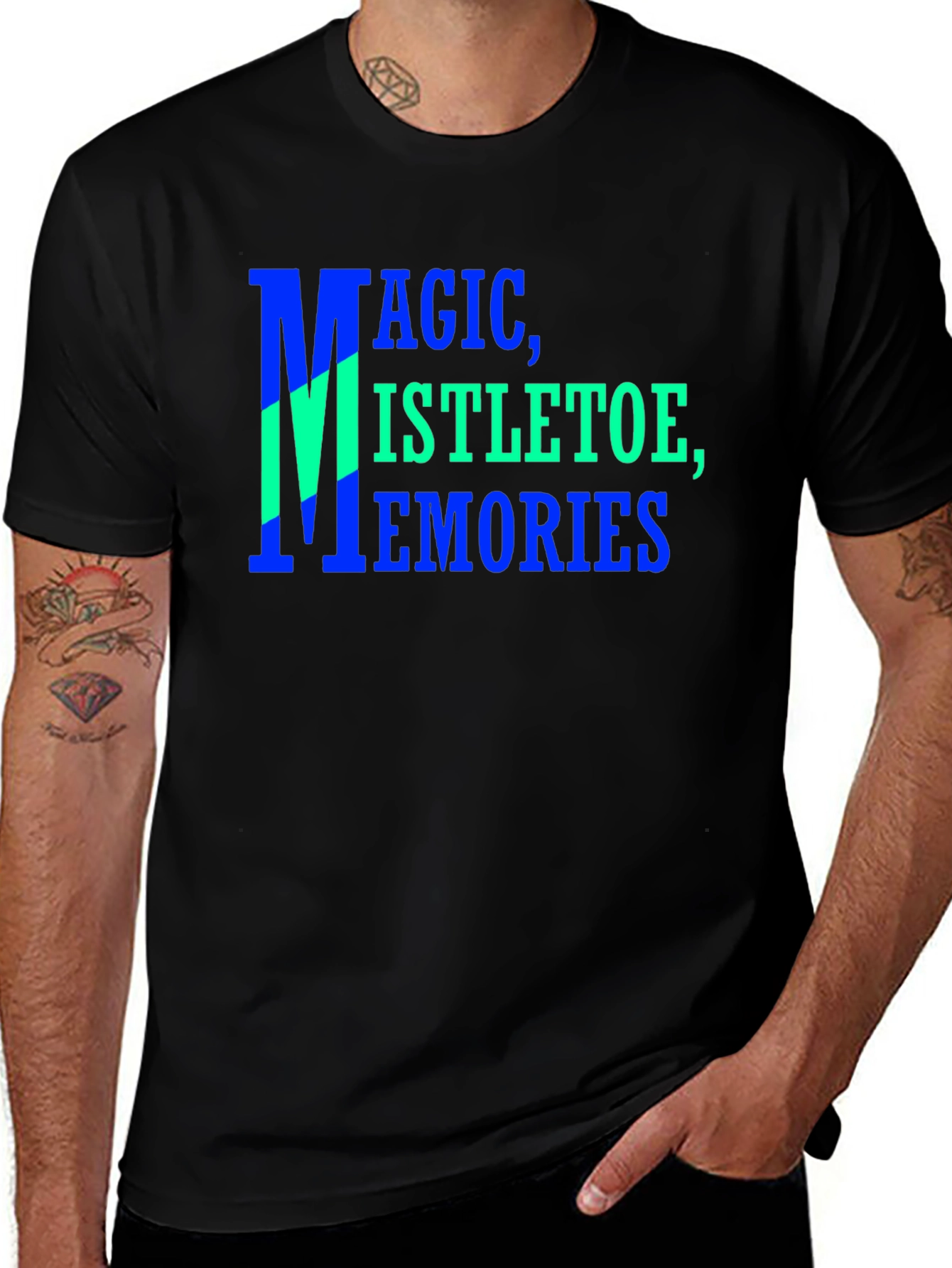 Variant 23 of Magic Mistletoe Memories Black Graphic T-Shirt