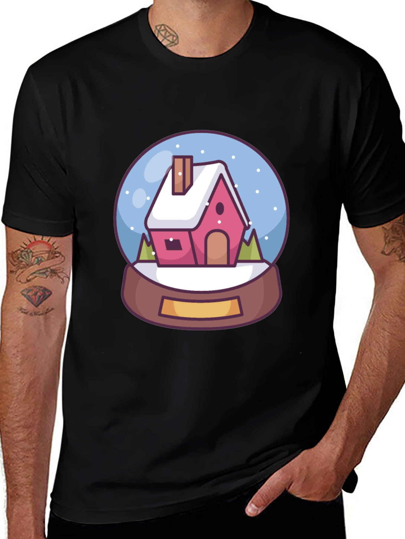 Snow Globe House Graphic Tee