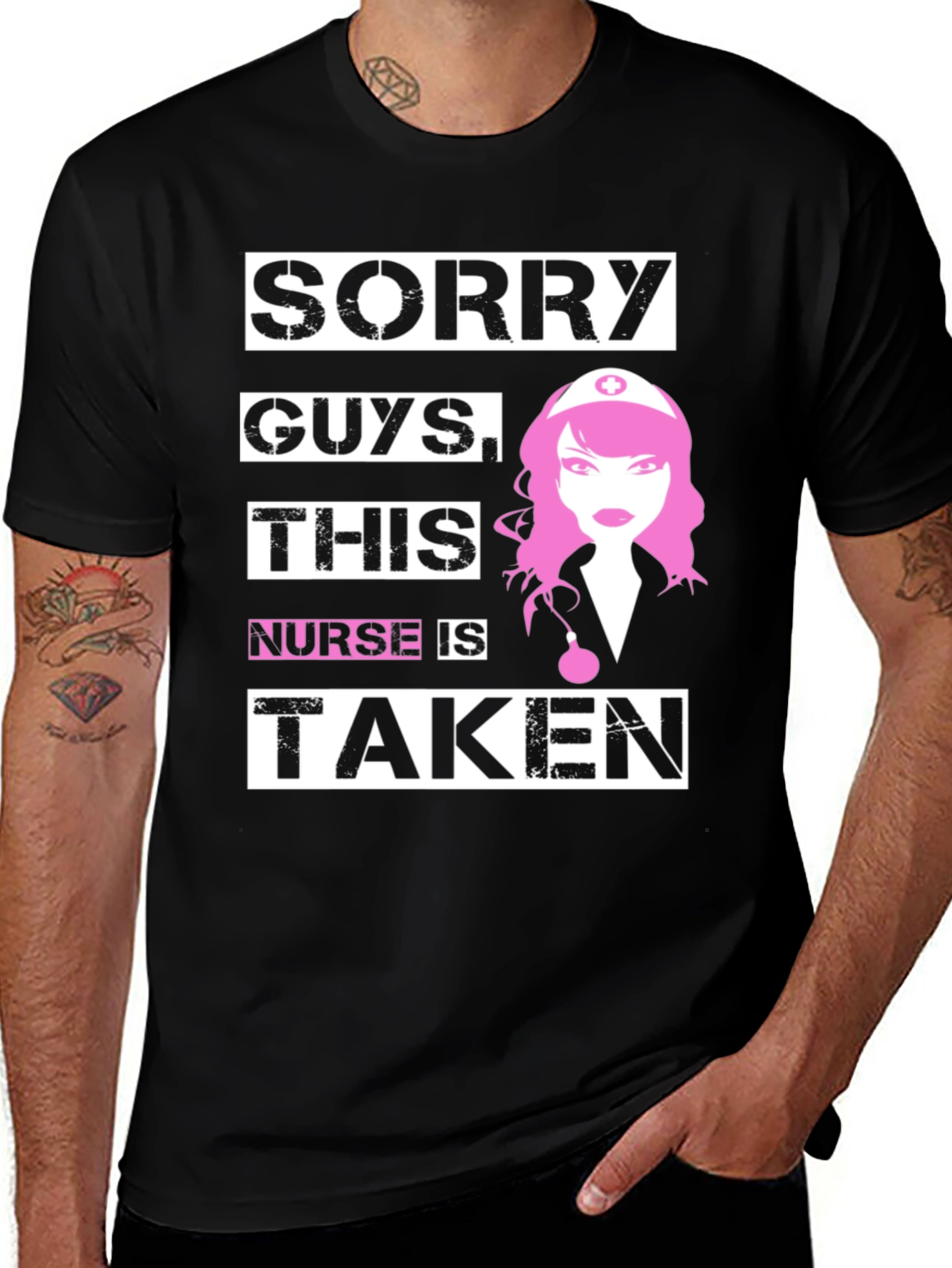 Variant 10 of Sorry Guys Nurse Is Taken T-Shirt