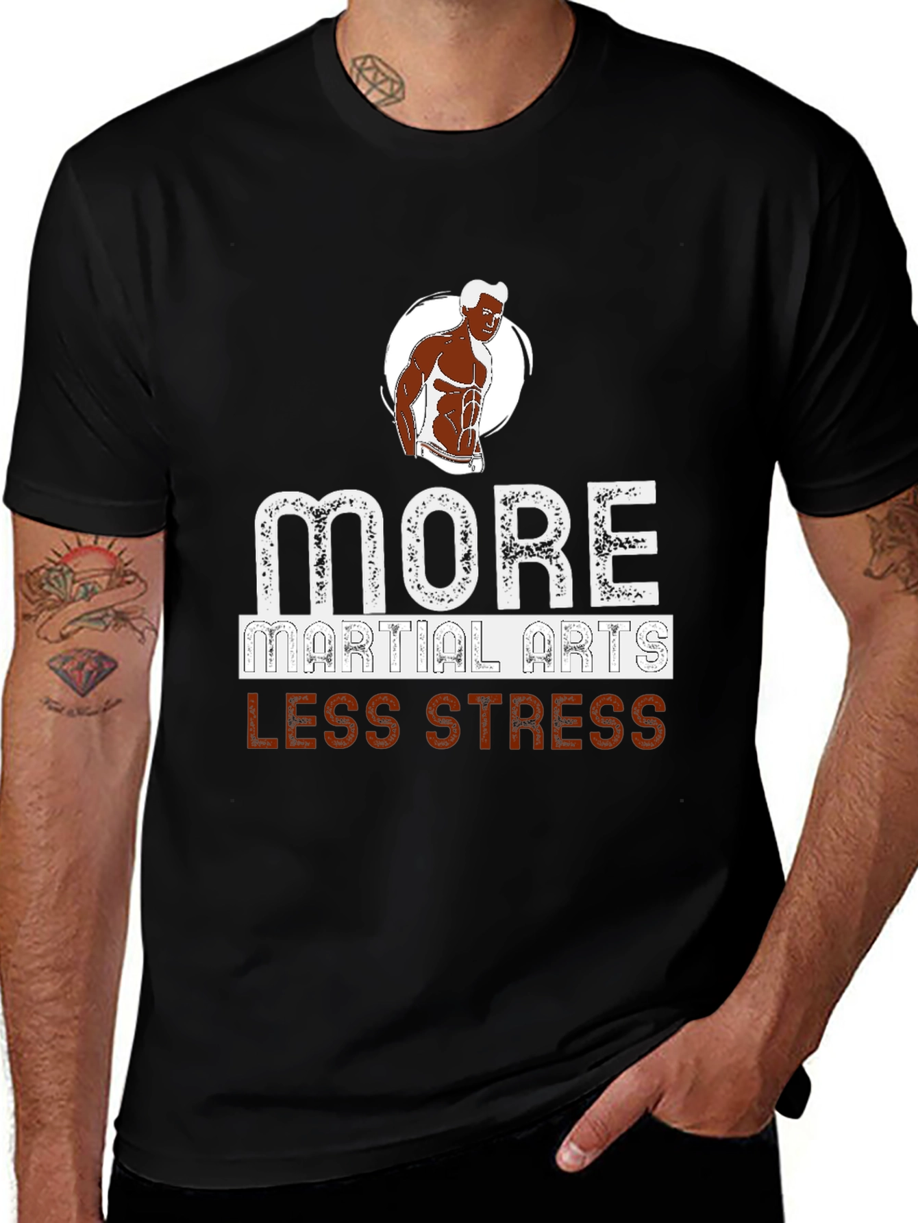 Variant 29 of Martial Arts T-Shirt - Less Stress