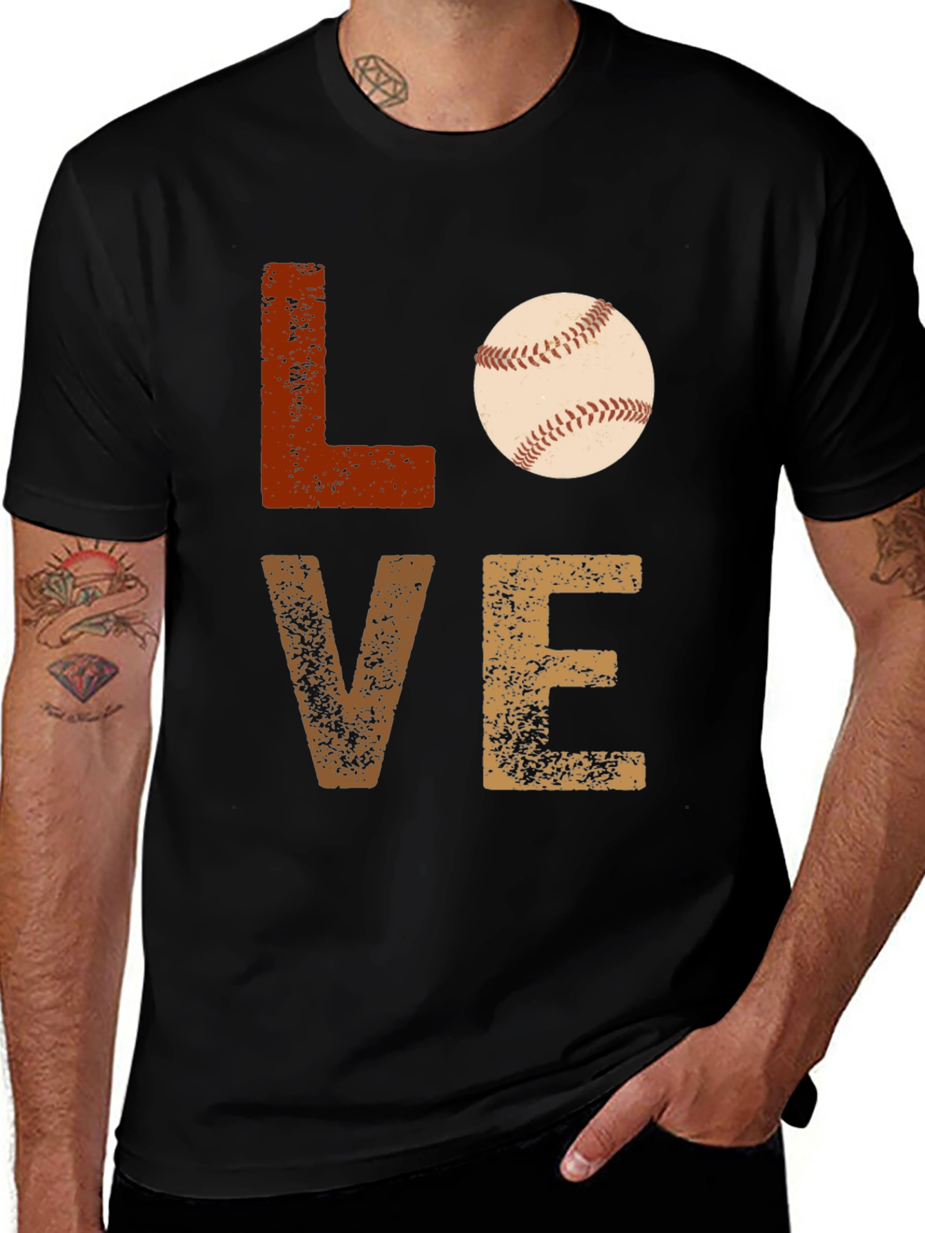 Variant 3 of Baseball Love Graphic Tee - Sporty Casual Style