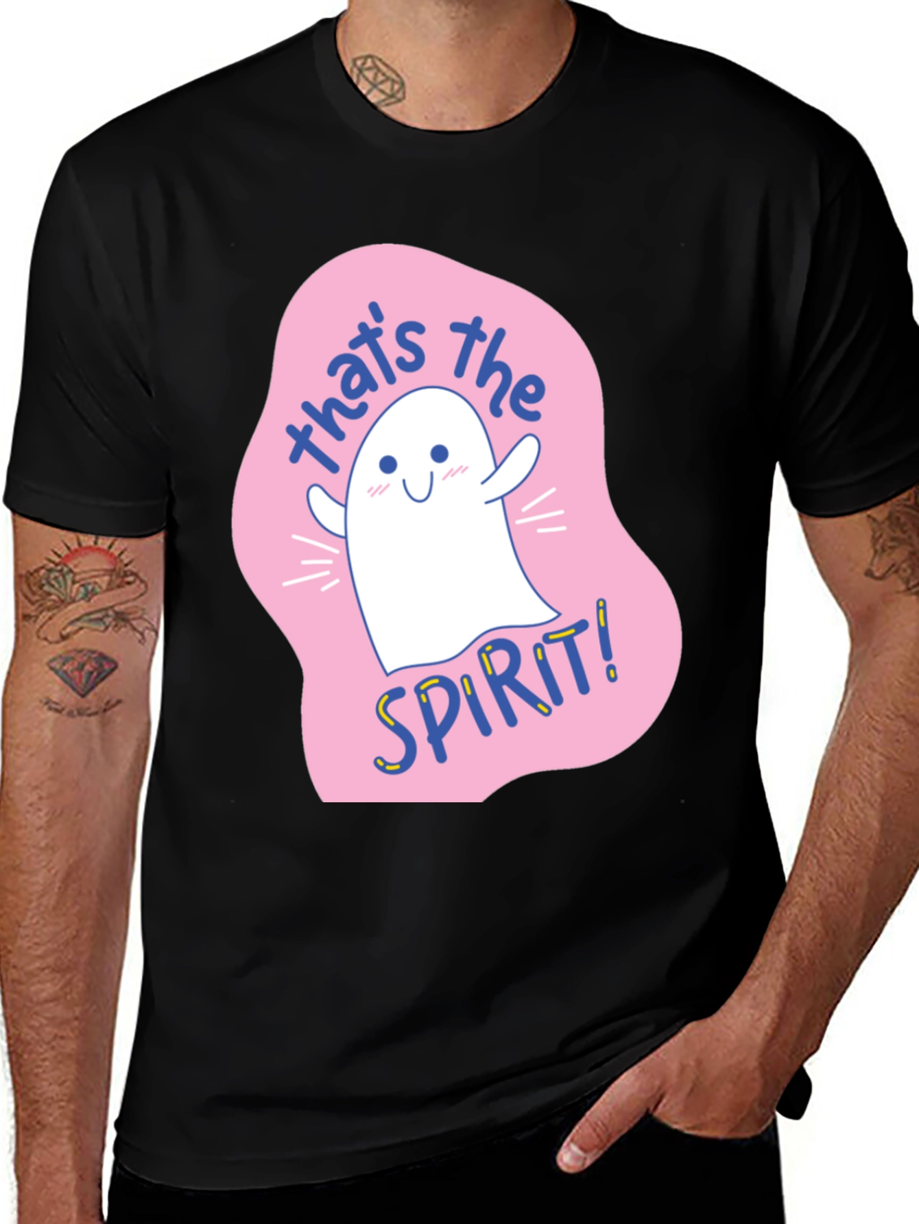 Variant 7 of Cute Ghost T-Shirt - That's the Spirit!