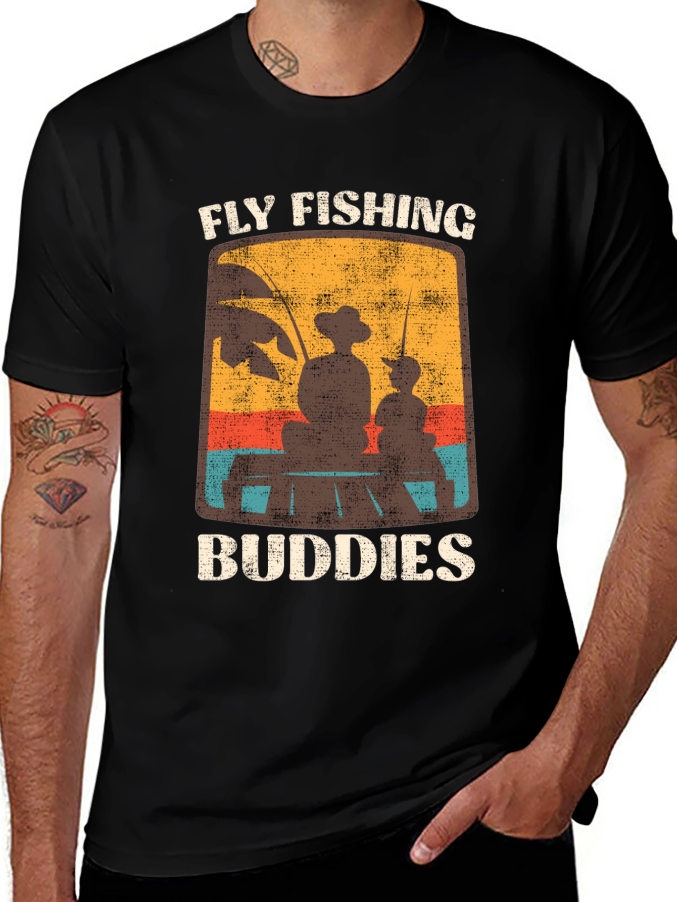 Variant 28 of Fly Fishing Buddies Graphic Tee