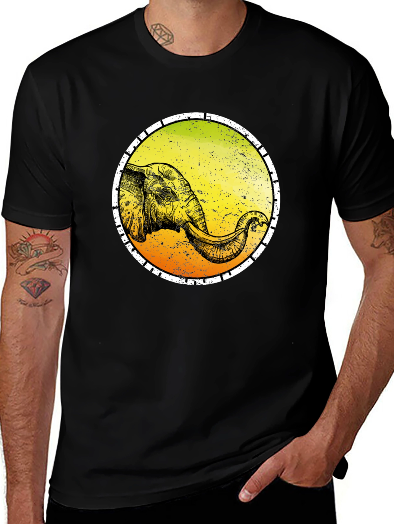 Variant 13 of Elephant Graphic Tee - Cool Animal Shirt