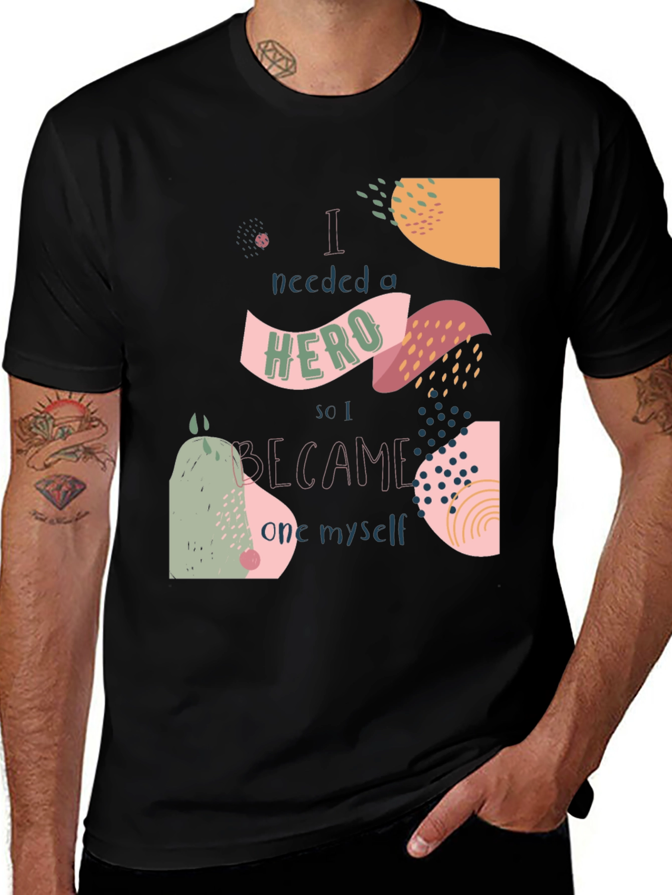 Variant 16 of I Needed a Hero Graphic Tee - Unisex Casual Shirt