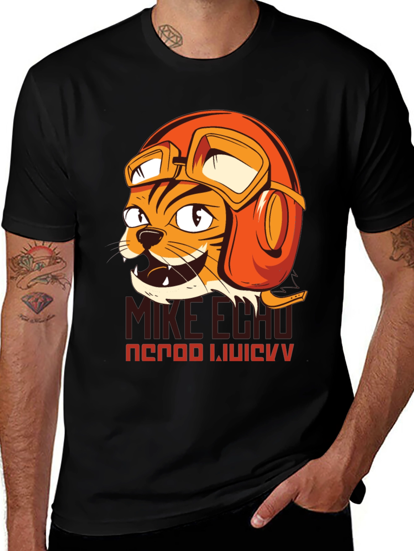 Variant 19 of Pilot Cat Graphic T-Shirt