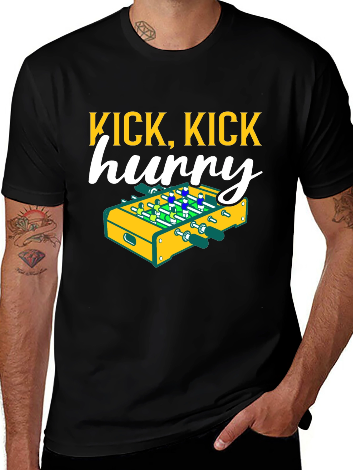 Variant 5 of Kick, Kick, Hunny T-Shirt | Foosball Tee
