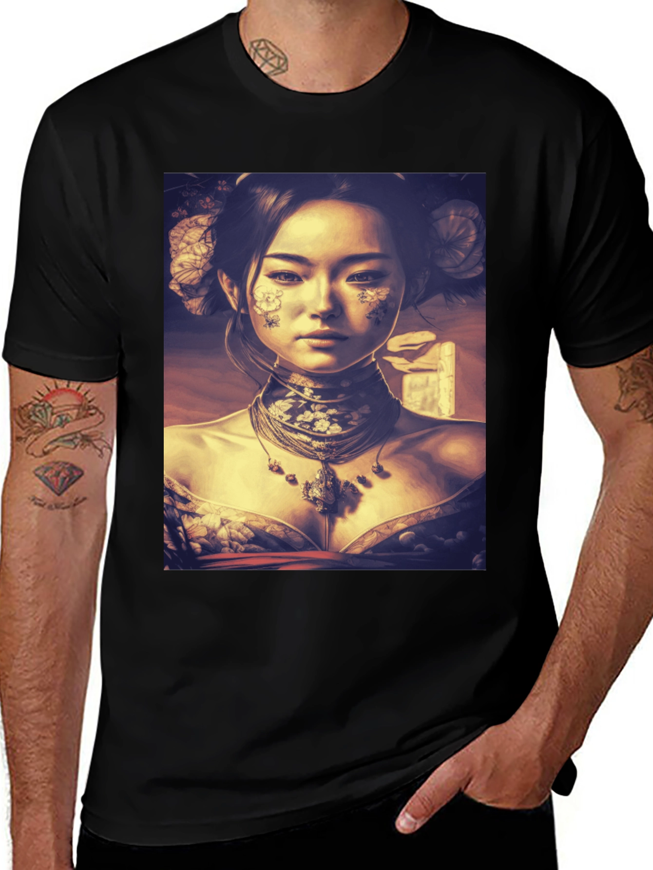 Variant 23 of Asian Art Black T-Shirt