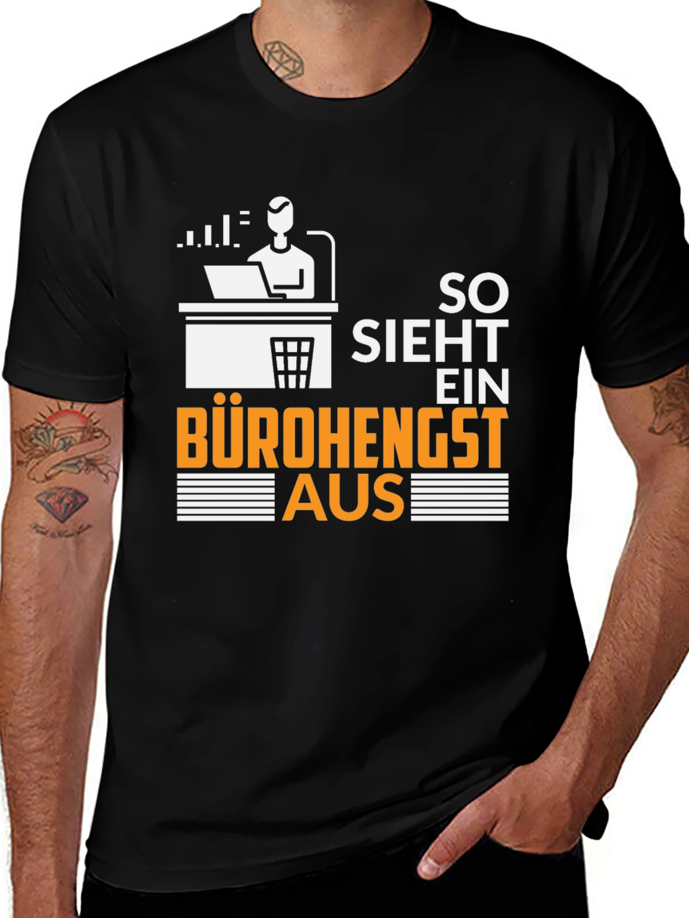 Variant 6 of Bureaucrat T-Shirt - So Sieht Ein Bürohengst Aus