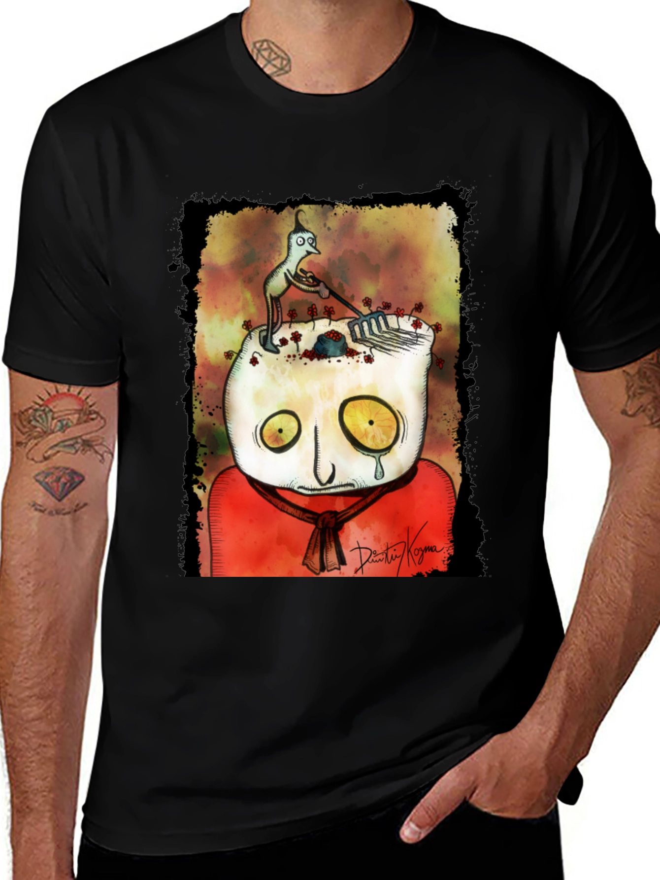 Variant 21 of Unique Graphic Print T-Shirt - Abstract Art Tee