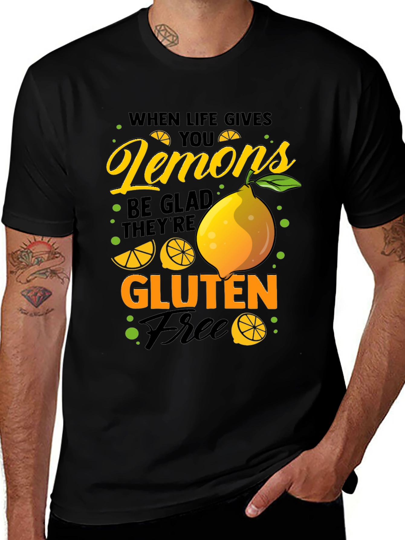 Funny Lemon Gluten Free Graphic T-Shirt