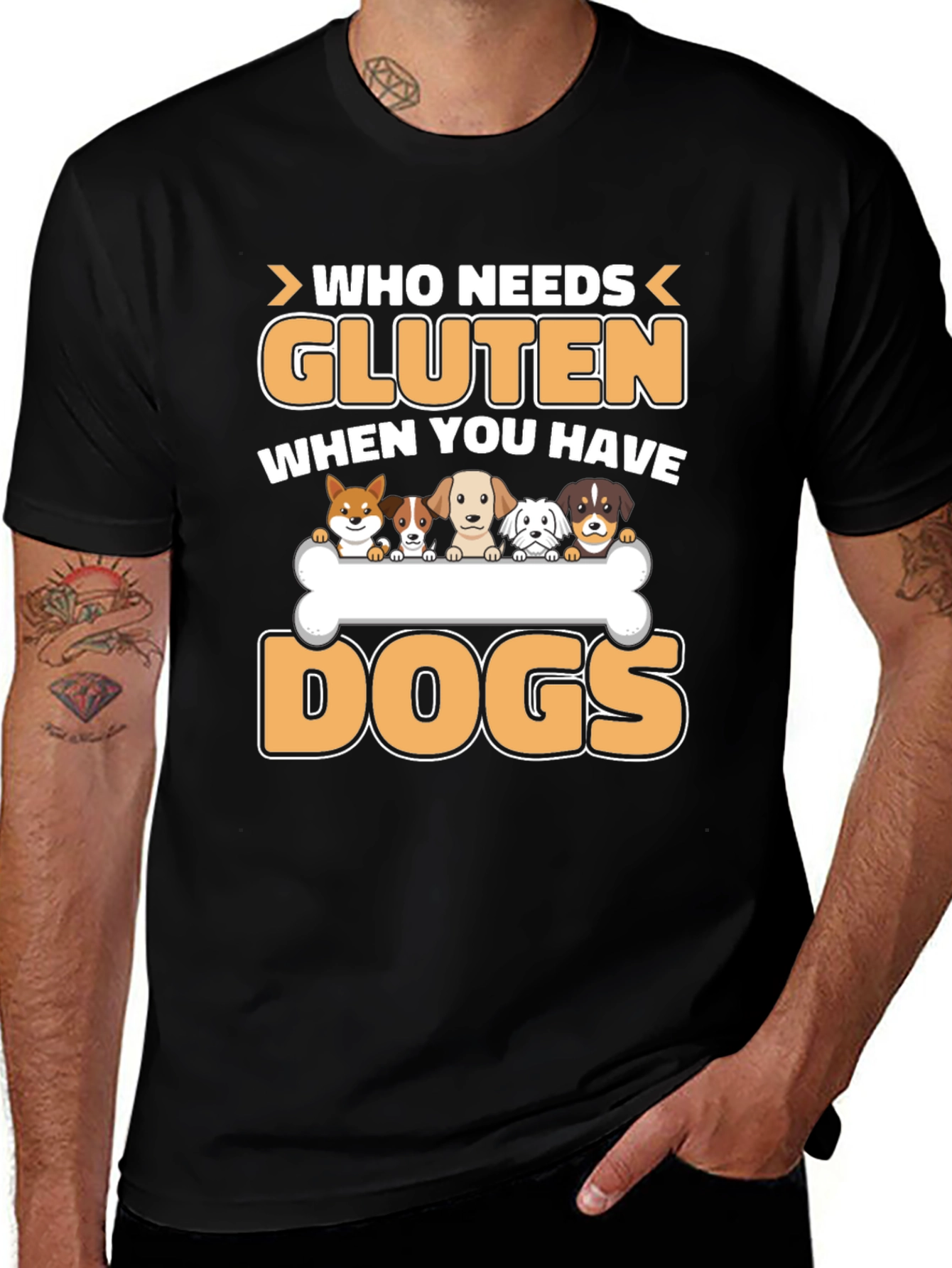 Variant 18 of Gluten? Who Needs It? Dog T-Shirt