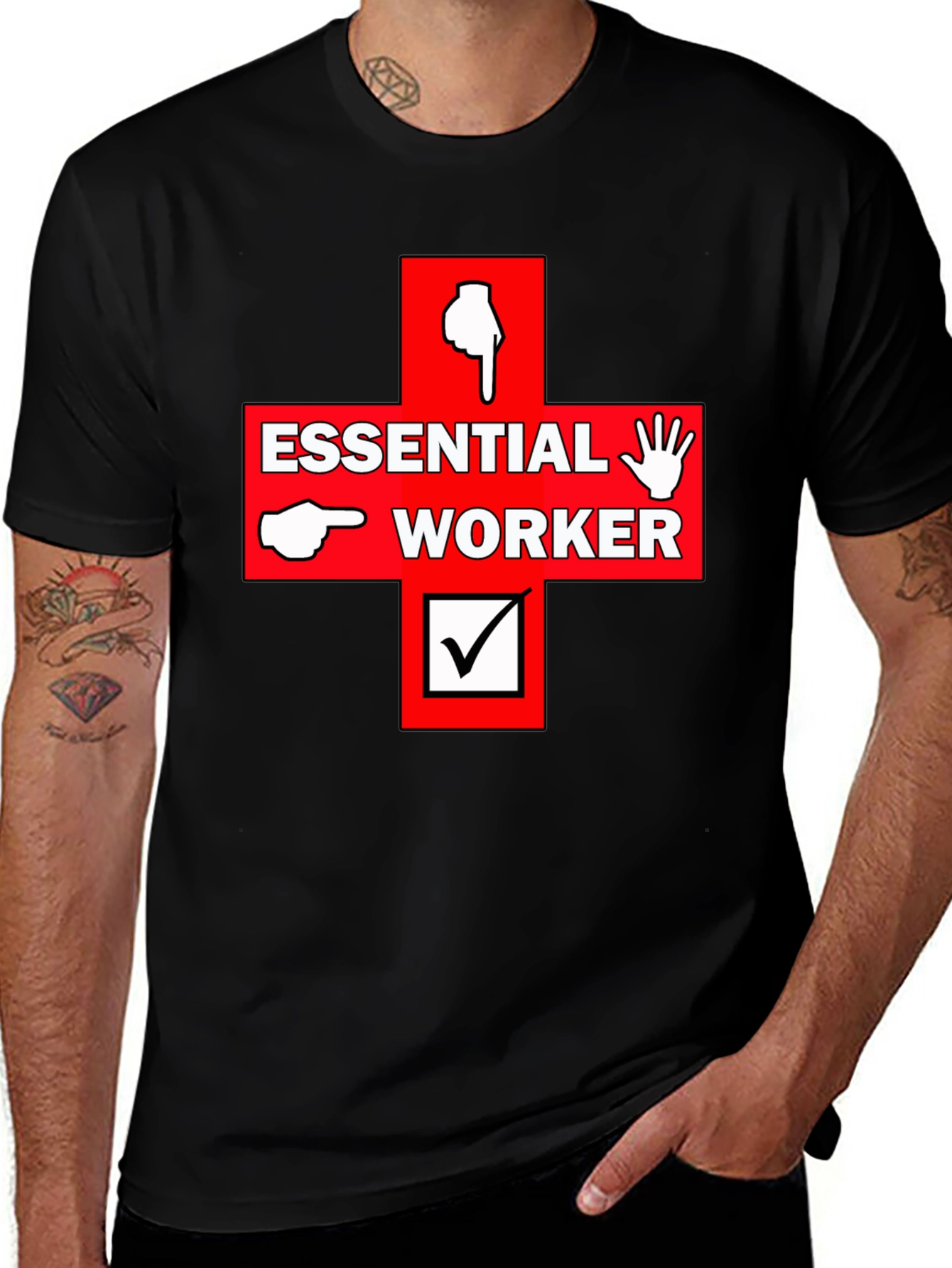 Variant 19 of Essential Worker Graphic Print Tee