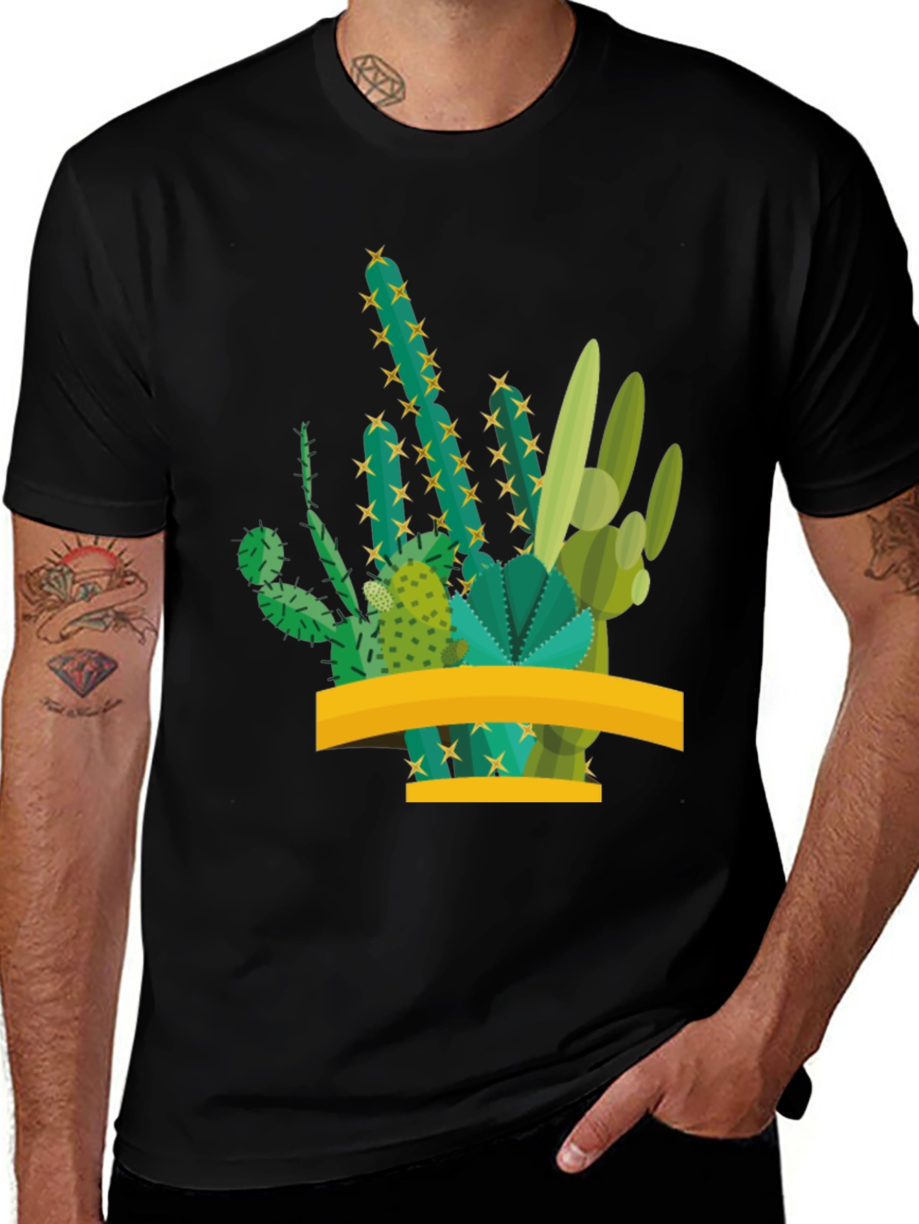 Variant 26 of Cactus Graphic Tee - Trendy Desert Style