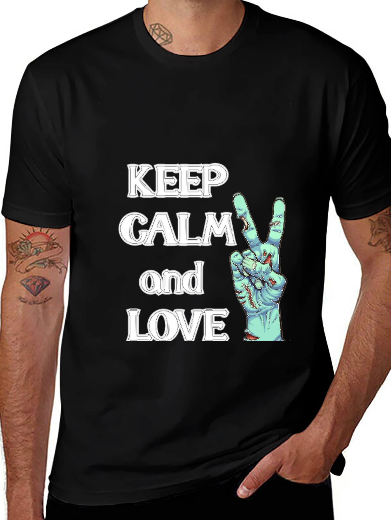 Variant 24 of Keep Calm Zombie Peace T-Shirt