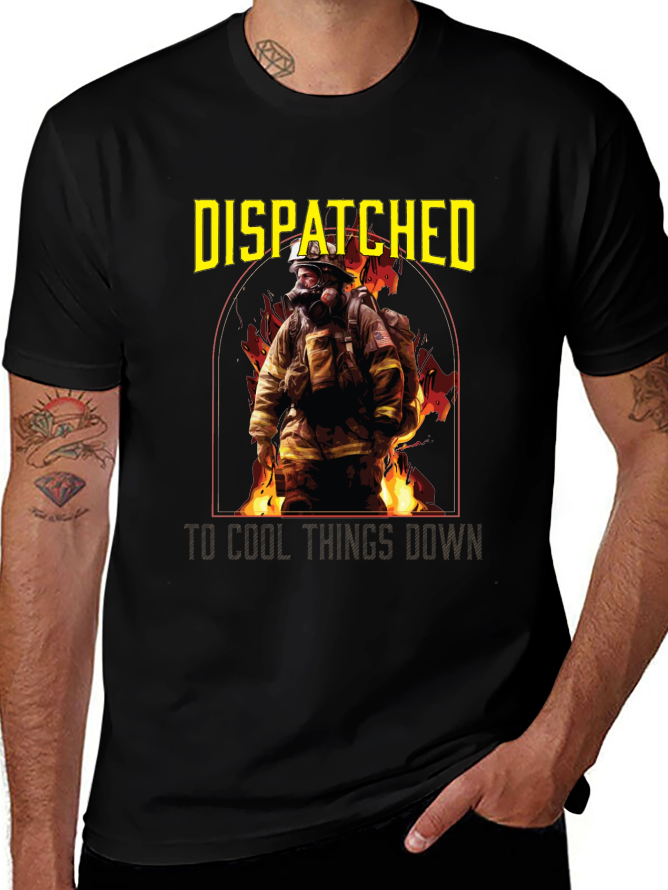 Variant 25 of Firefighter Dispatcher T-Shirt - Cool Things Down