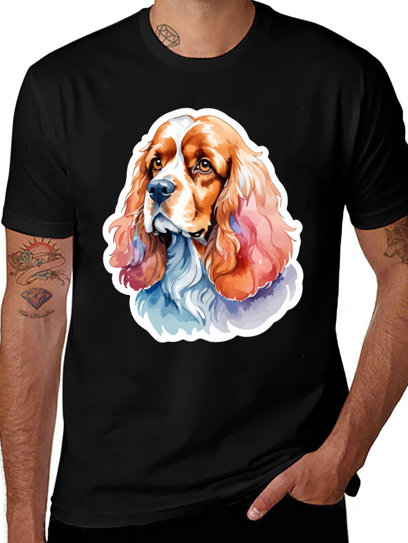 Variant 12 of Cocker Spaniel Dog Graphic T-Shirt