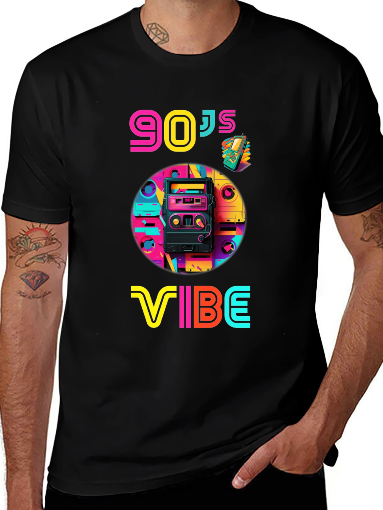 90's Vibe Graphic Tee - Retro Style