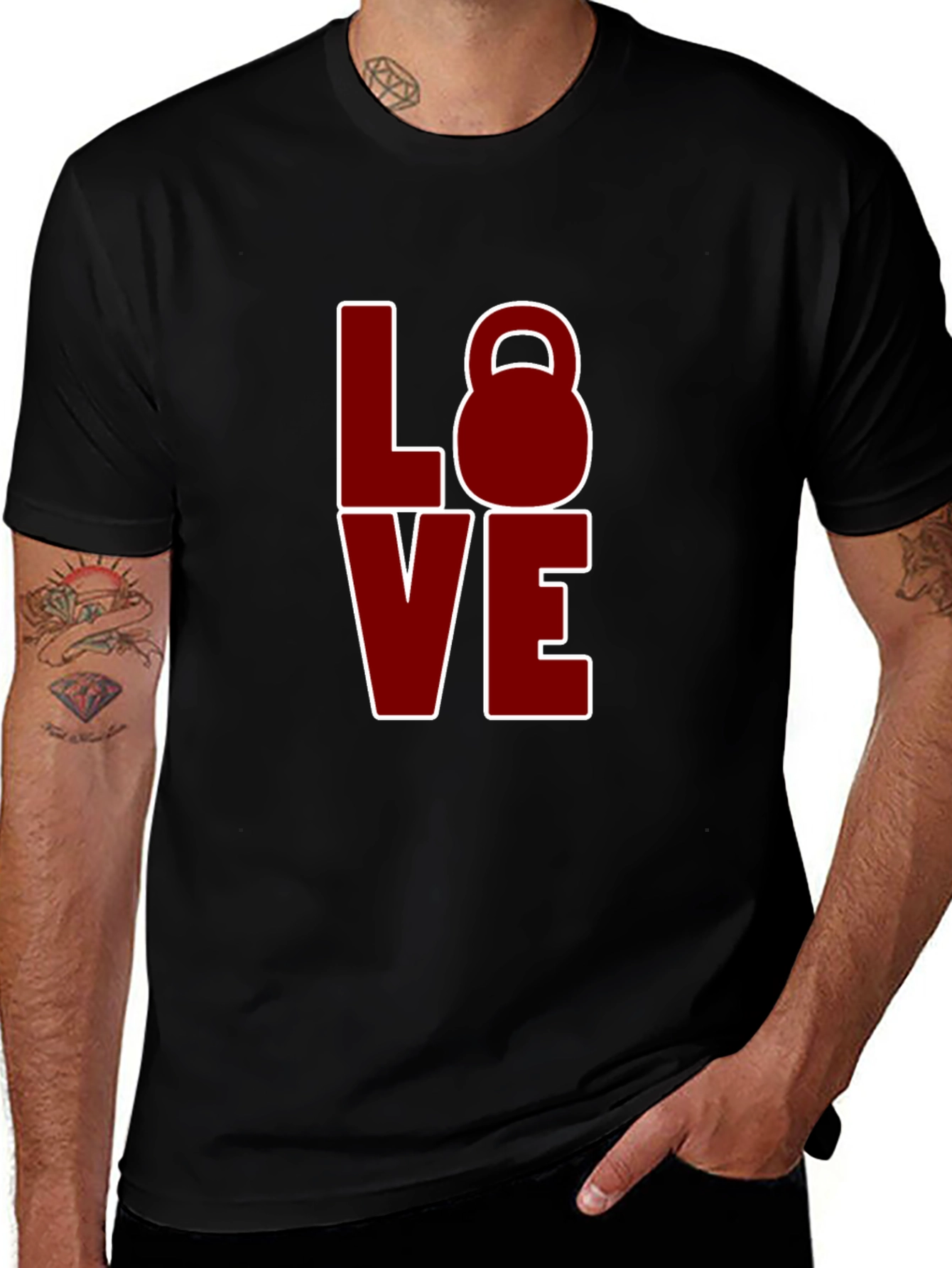 LOVE Kettlebell T-Shirt - Black Fitness Tee