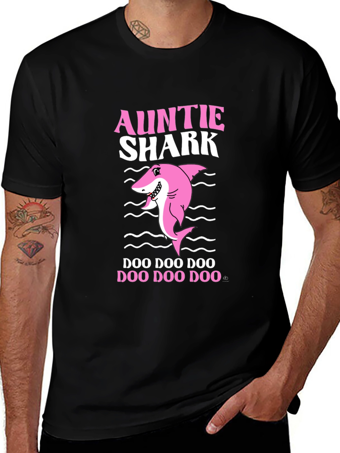 Auntie Shark Graphic Tee