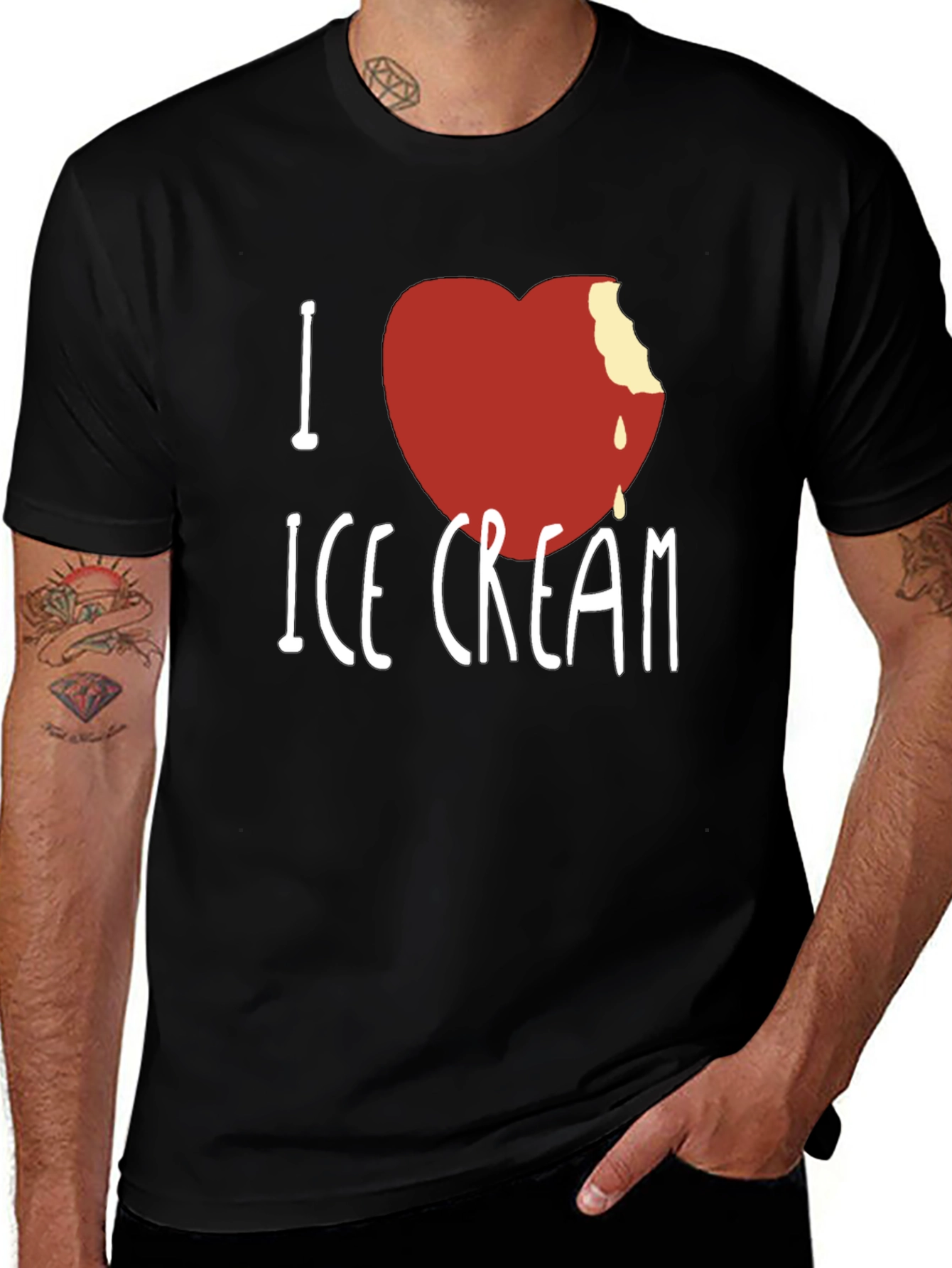 Variant 28 of I Heart Ice Cream Graphic Tee