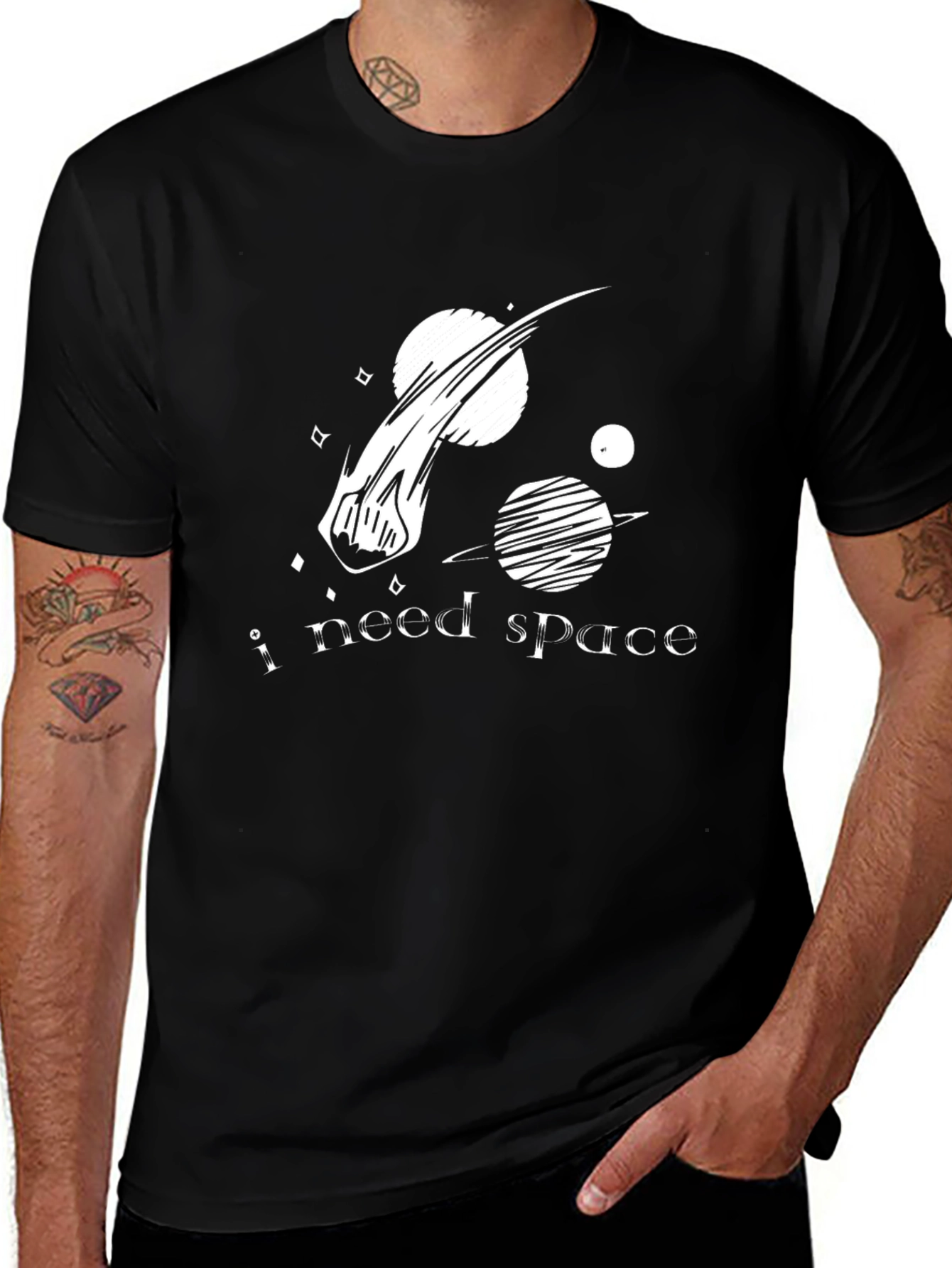 Variant 9 of I Need Space T-Shirt: Galaxy Design Tee