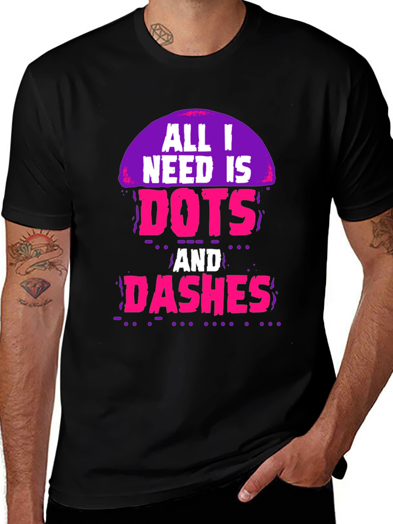 Dots and Dashes Graphic Tee