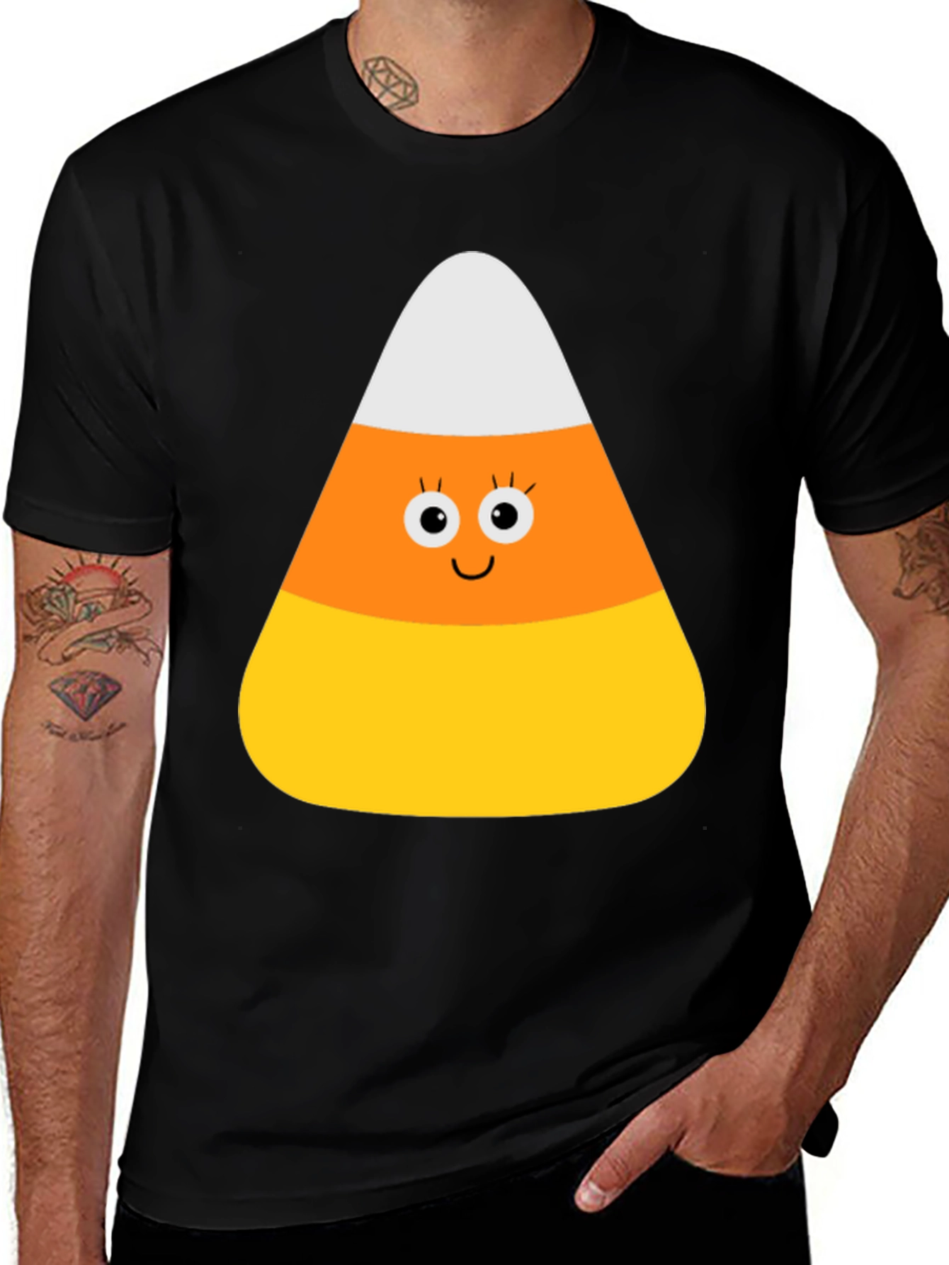 Variant 5 of Candy Corn T-Shirt - Halloween Festive Fun