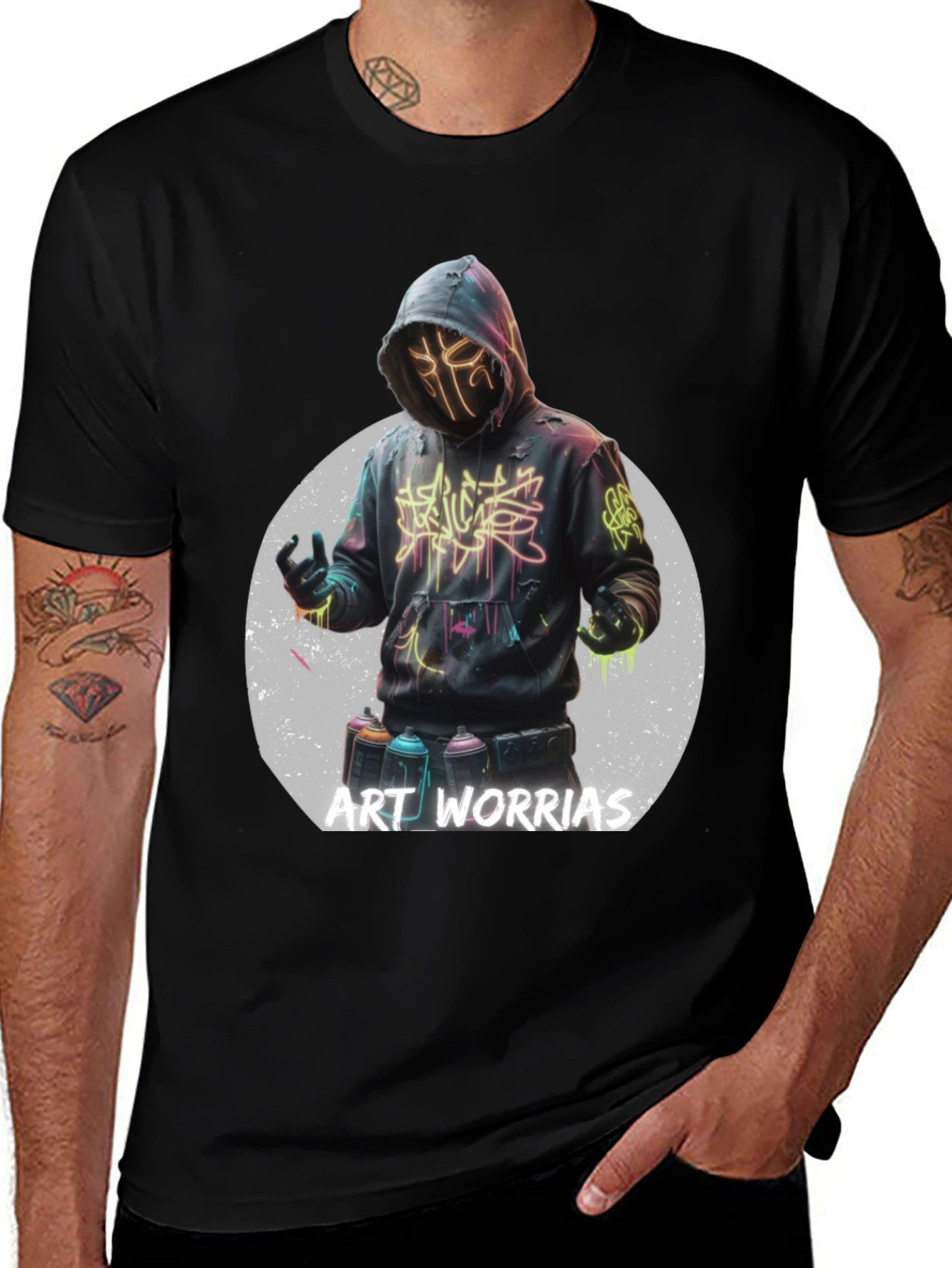 Variant 10 of Art Worrias Graphic T-Shirt - Streetwear Style