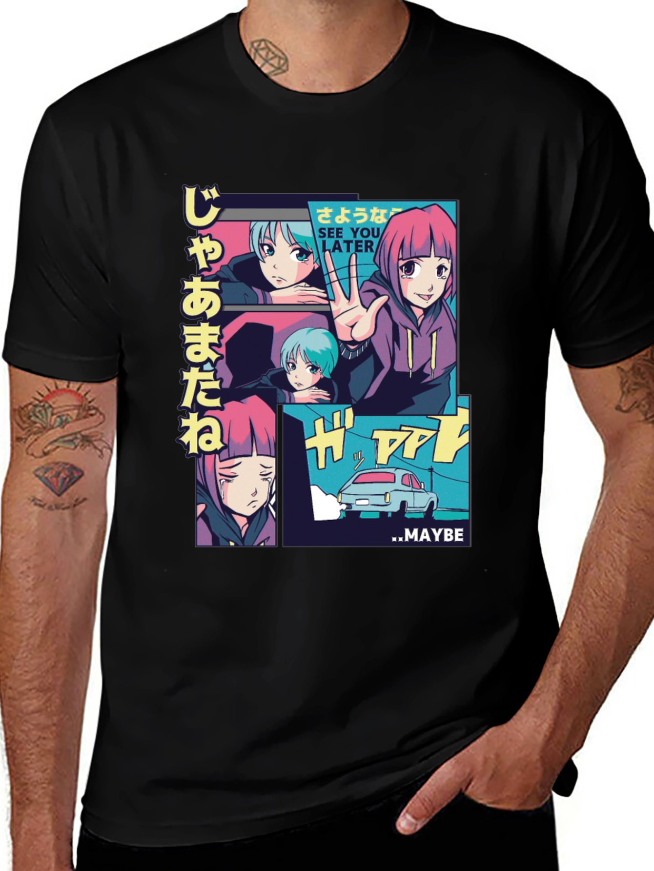 Anime Manga Graphic T-Shirt - See You Later Maybe