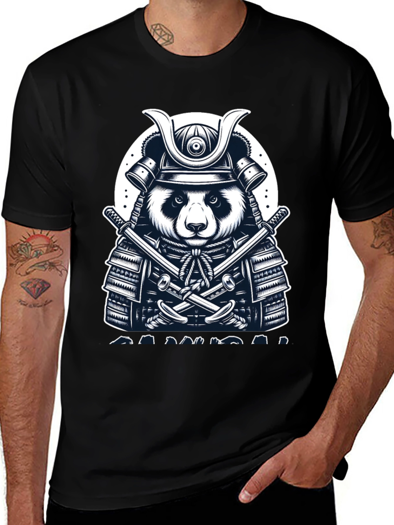Variant 28 of Samurai Panda Graphic Tee