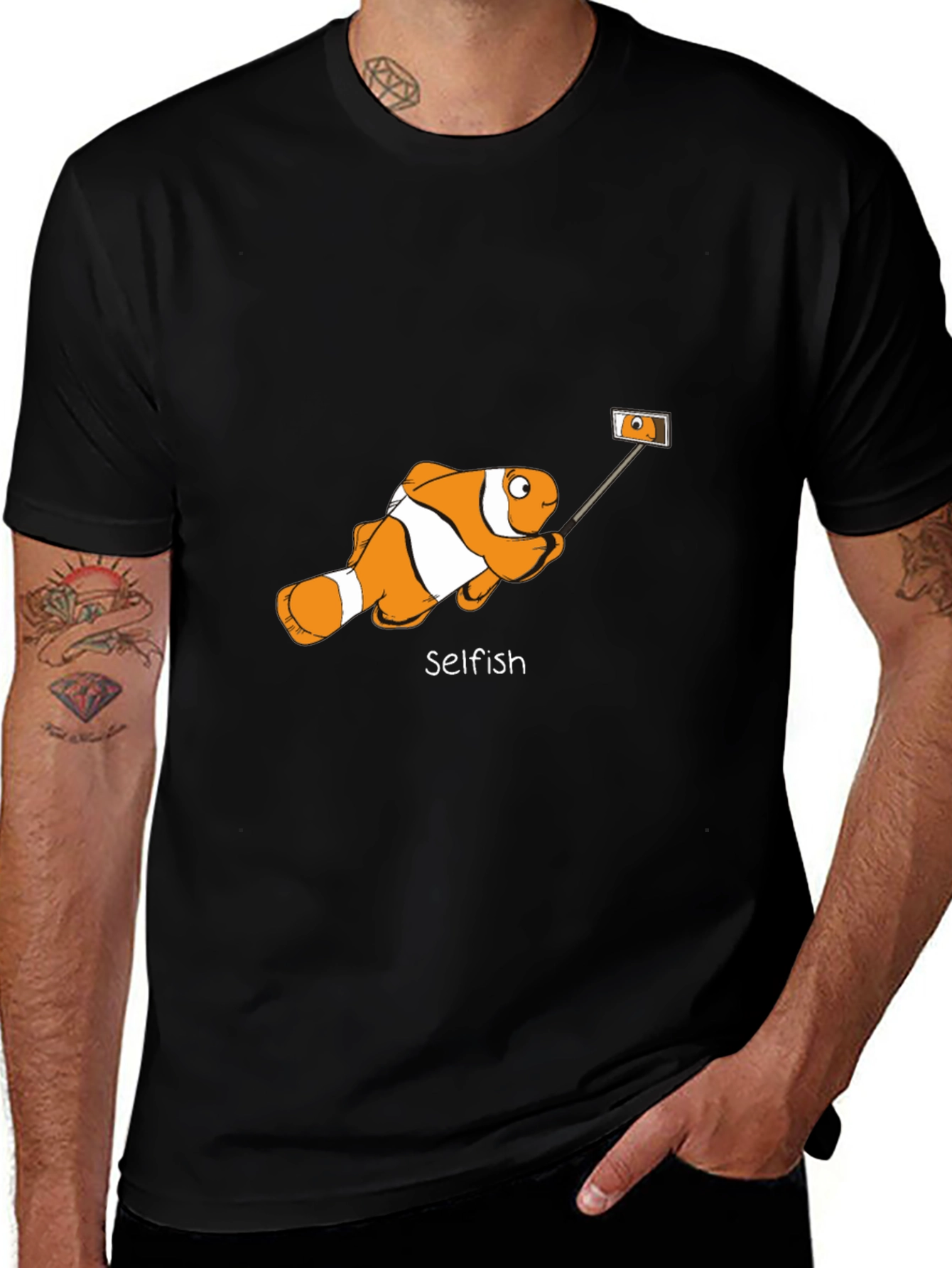 Variant 8 of Selfish Clownfish Graphic Tee